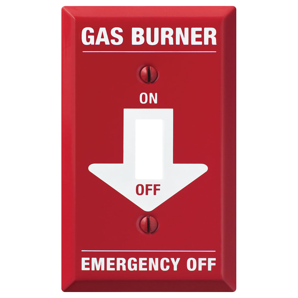 Pro Red Gas Burner Wallplate