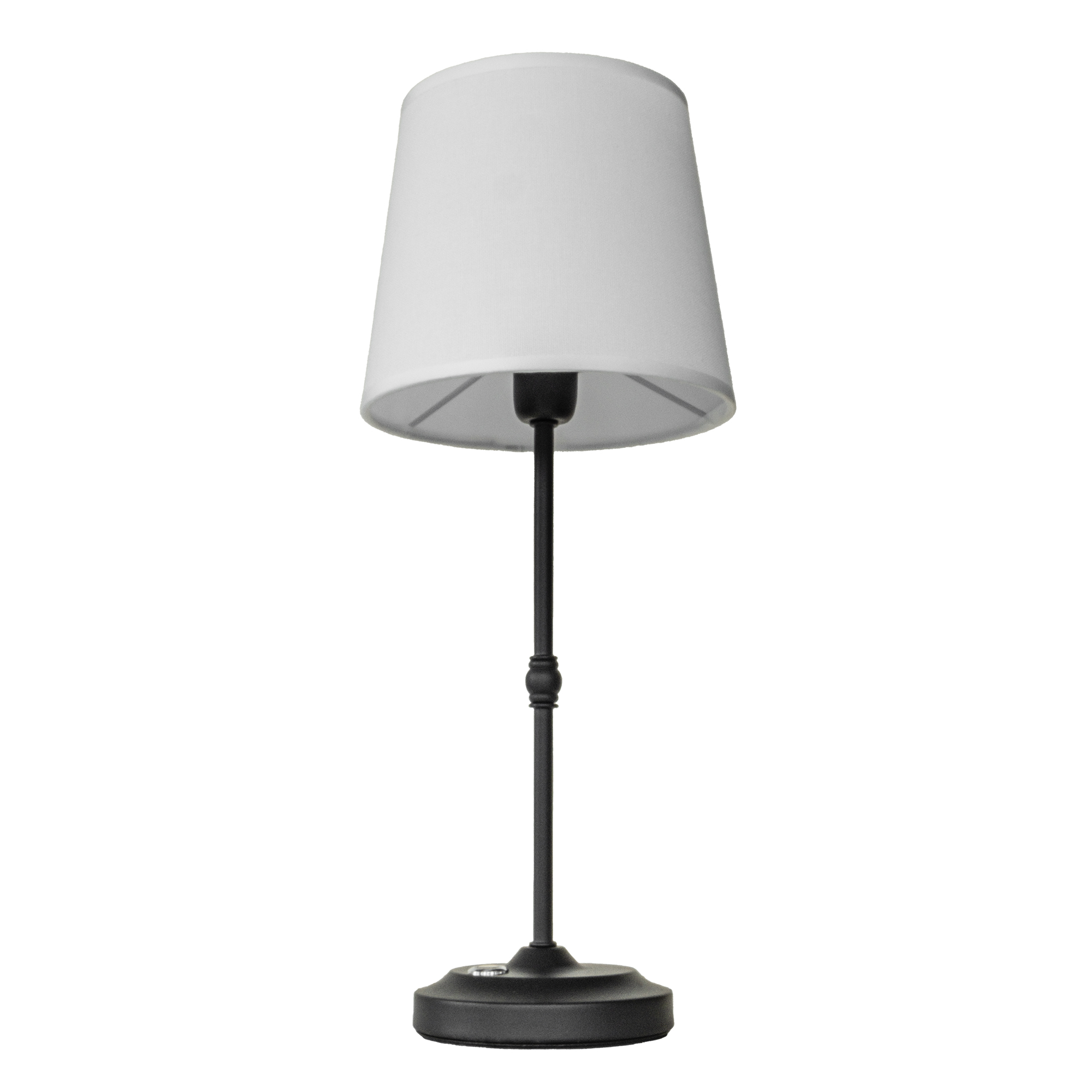 Galena Matte Black Rechargeable Table Lamp