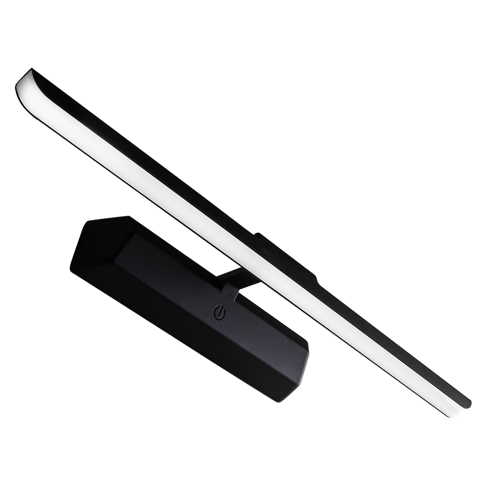 16" Decorative Satin Black Picture Light