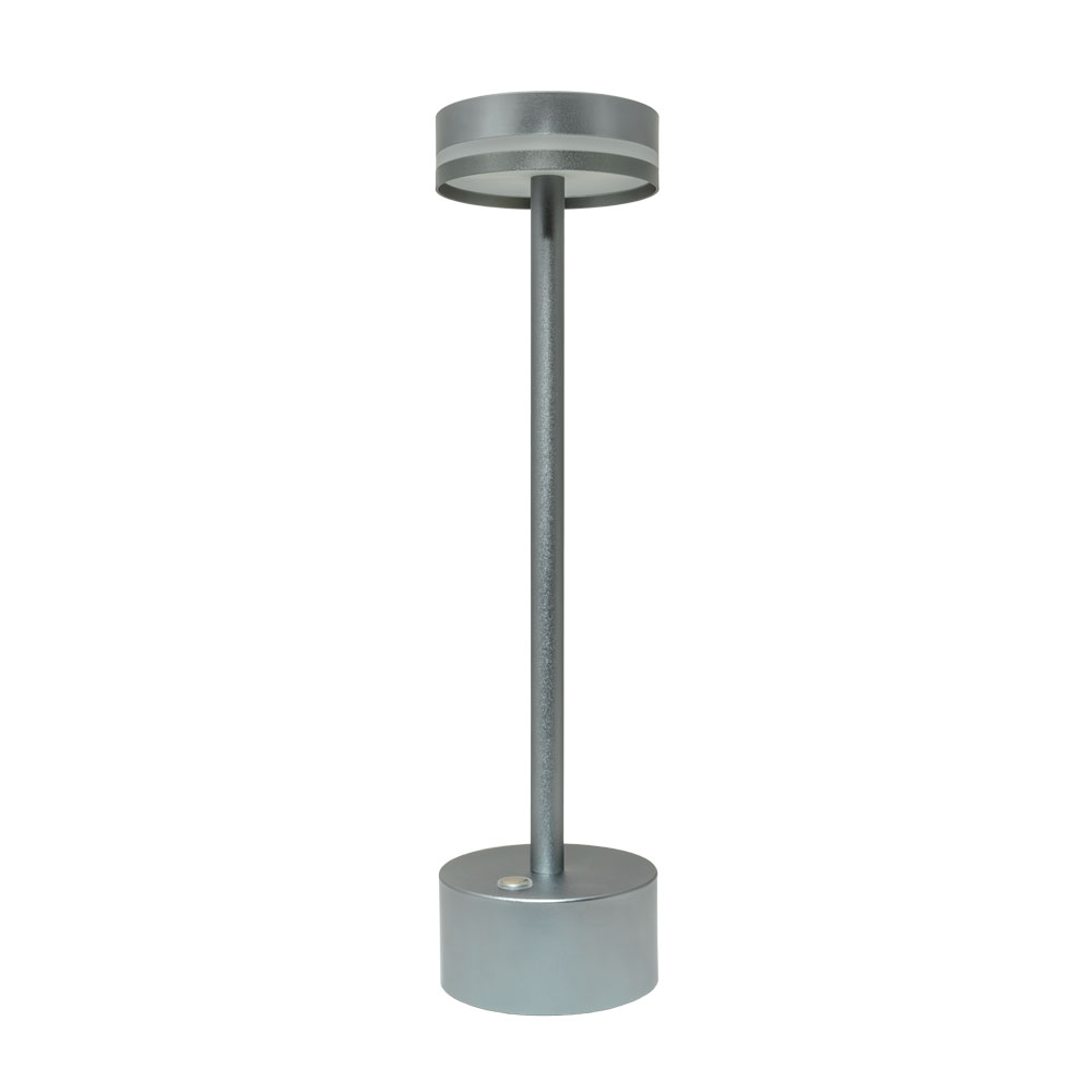 Halo Gunmetal Rechargeable Table Lamp