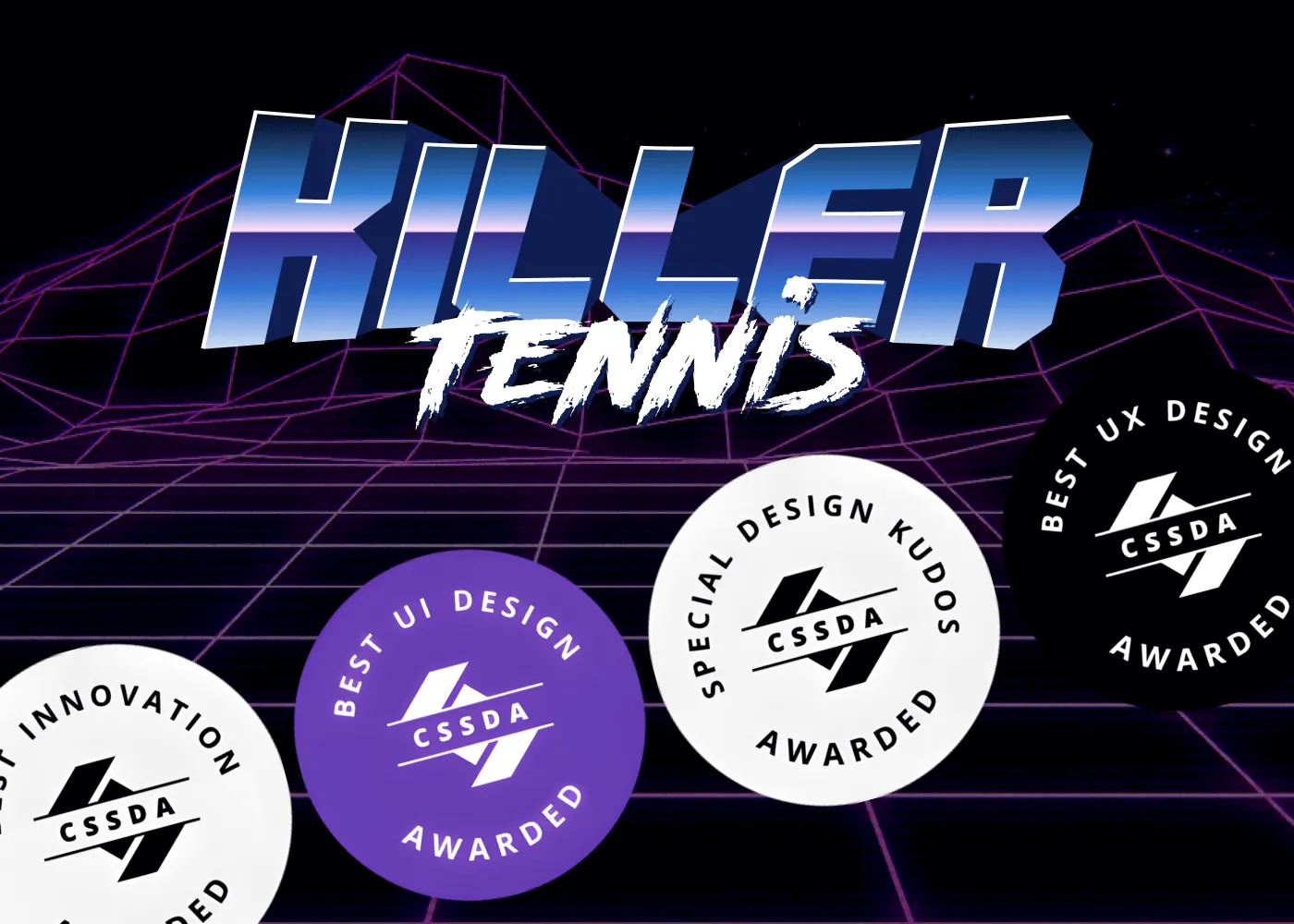 Killer Tennis Triumphs at CSS Design Awards: Best UI, UX, Innovation, and Special Kudos