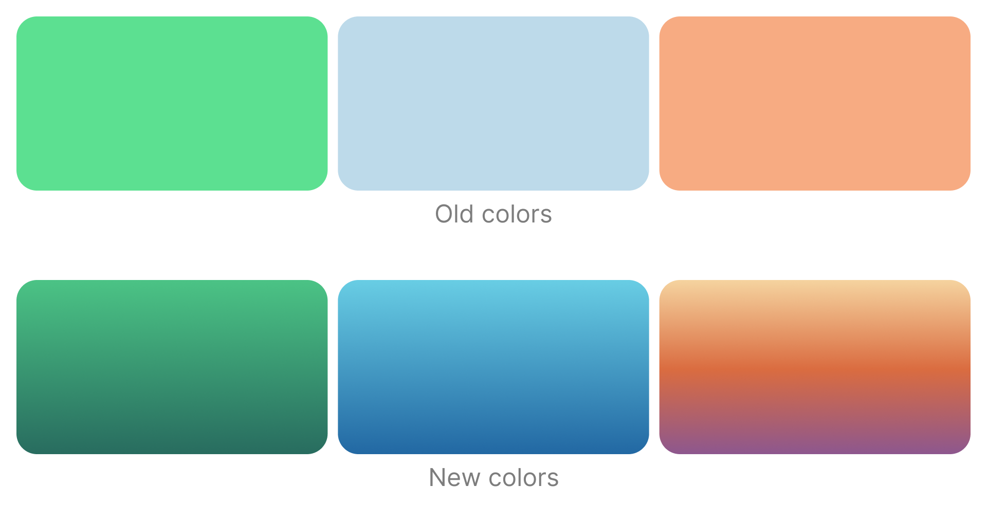 The color palette for web design of a blockchain brand