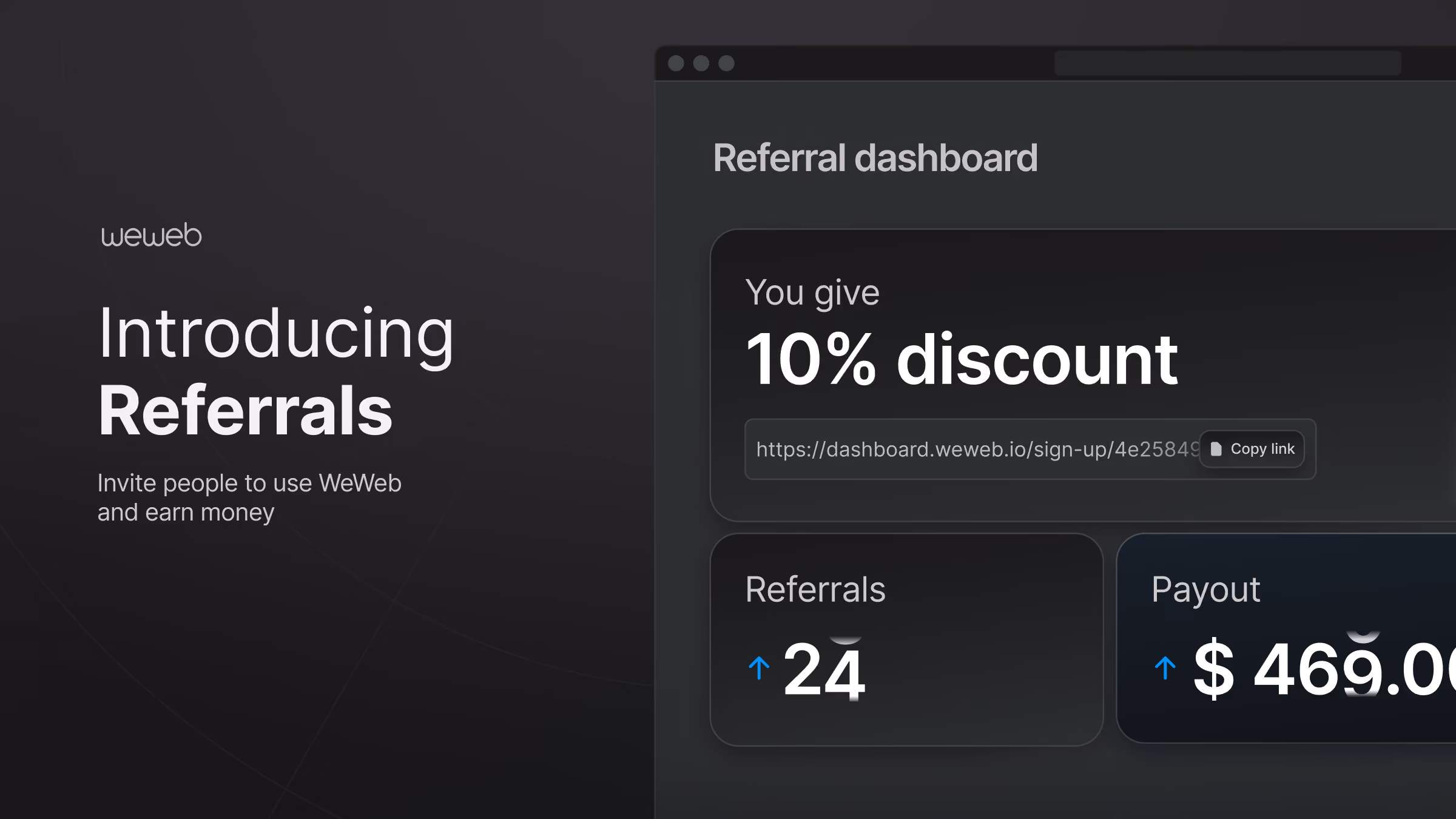 WeWeb referral program