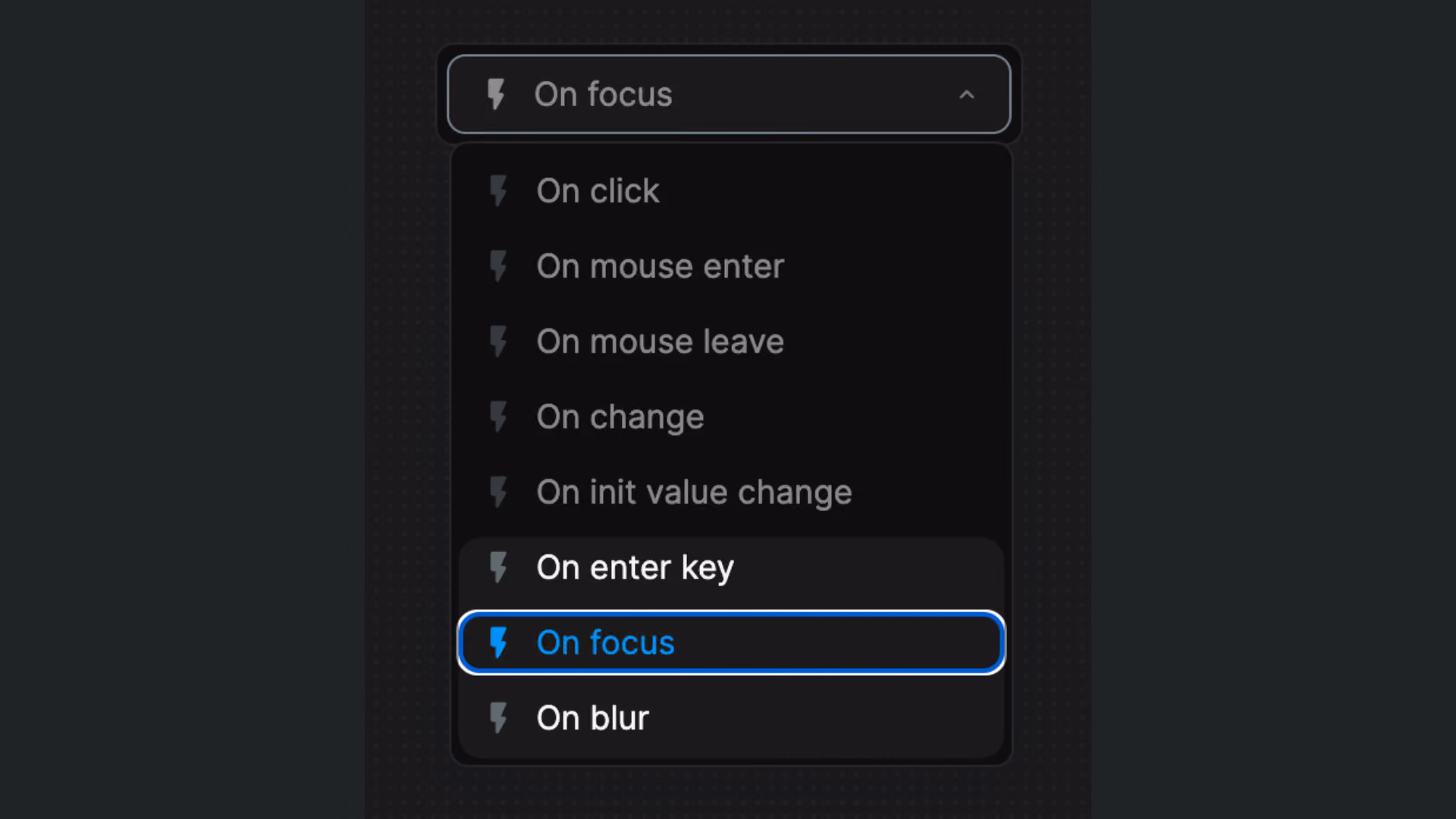 Input and button workflow triggers