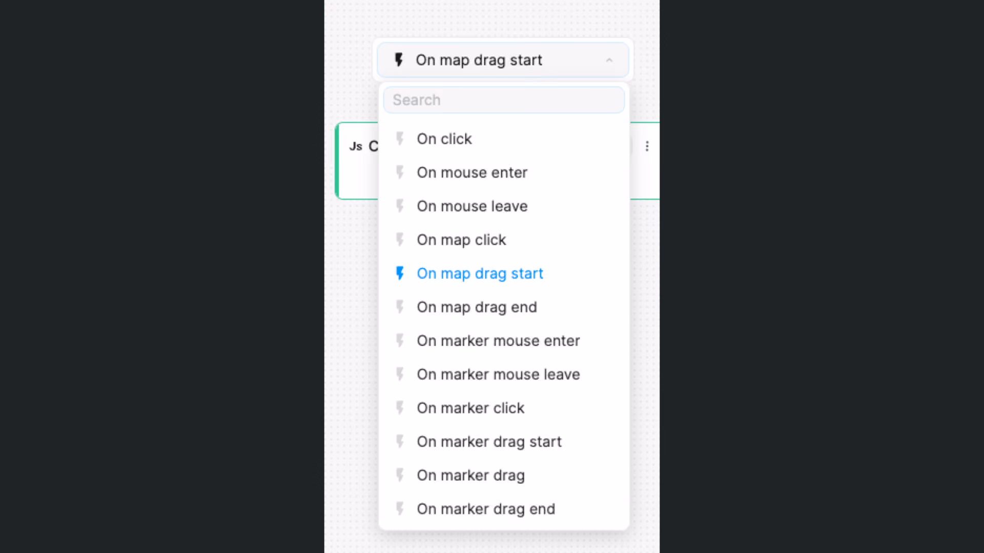 Mapbox workflow triggers