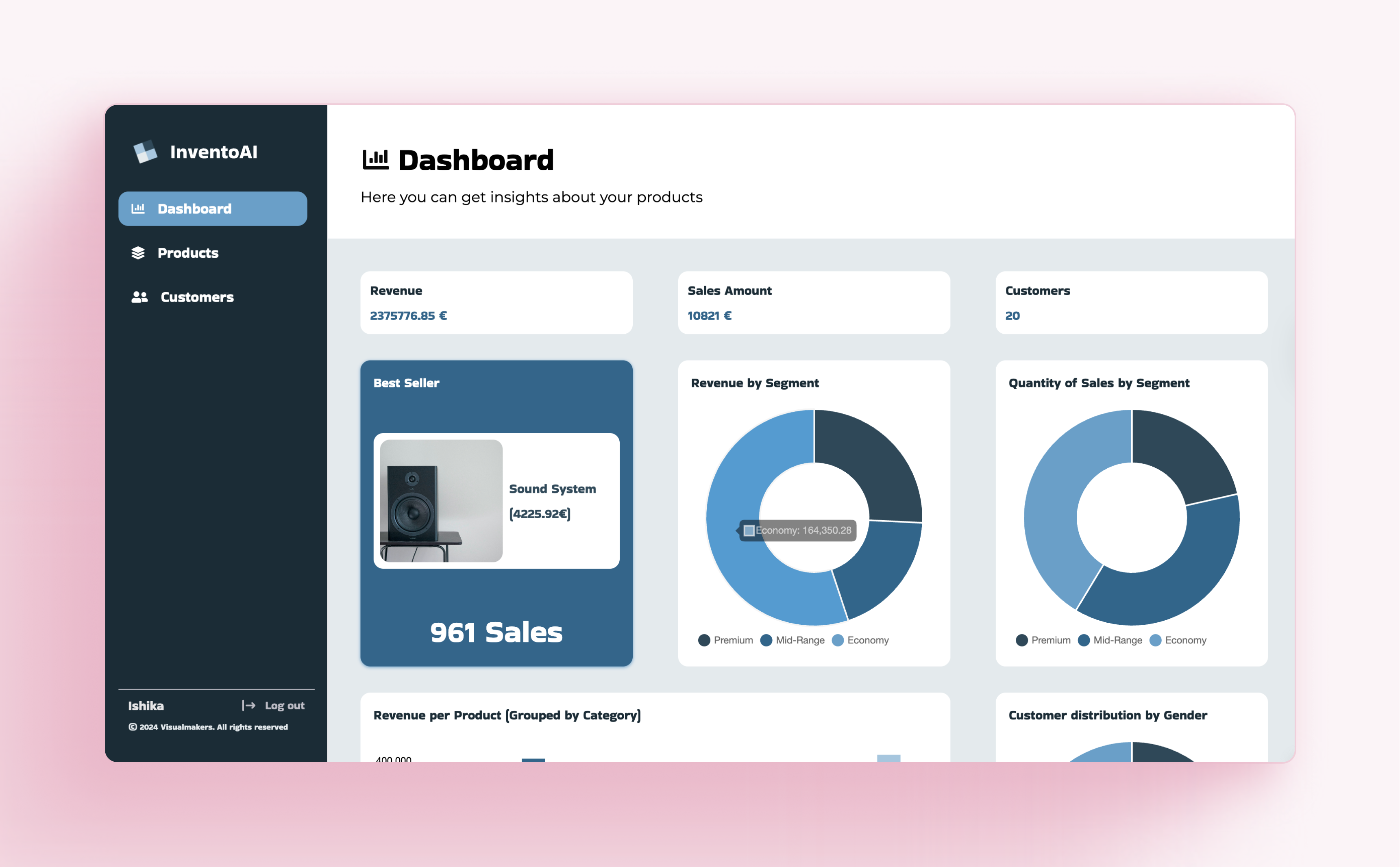 Plug-and-play Inventory Management template to centralize and track your products, customers, and stock levels in one place.