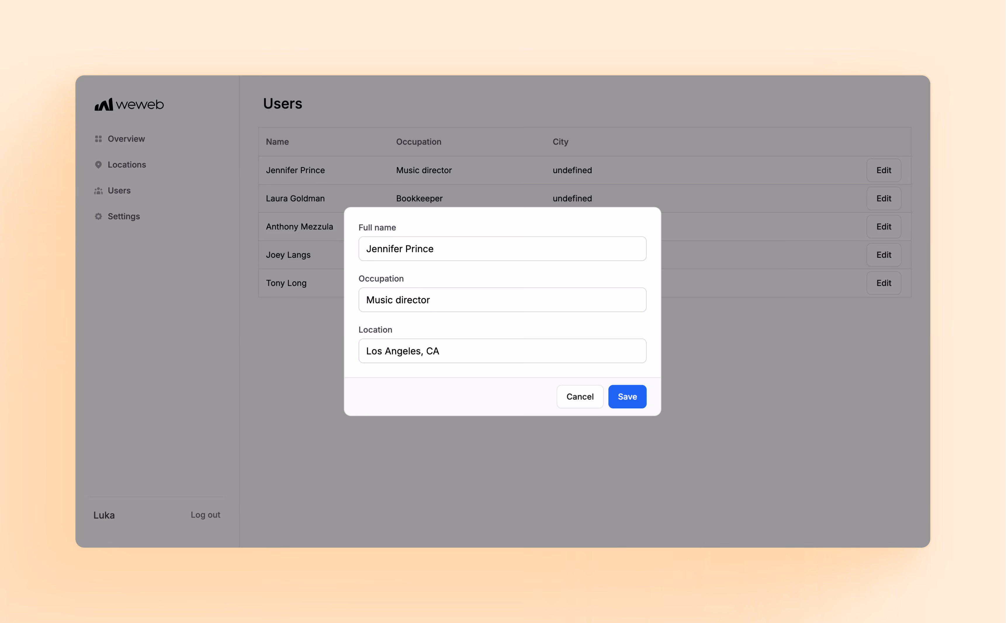 Plug-and-play SaaS Dashboard template for displaying and monitoring metrics.
