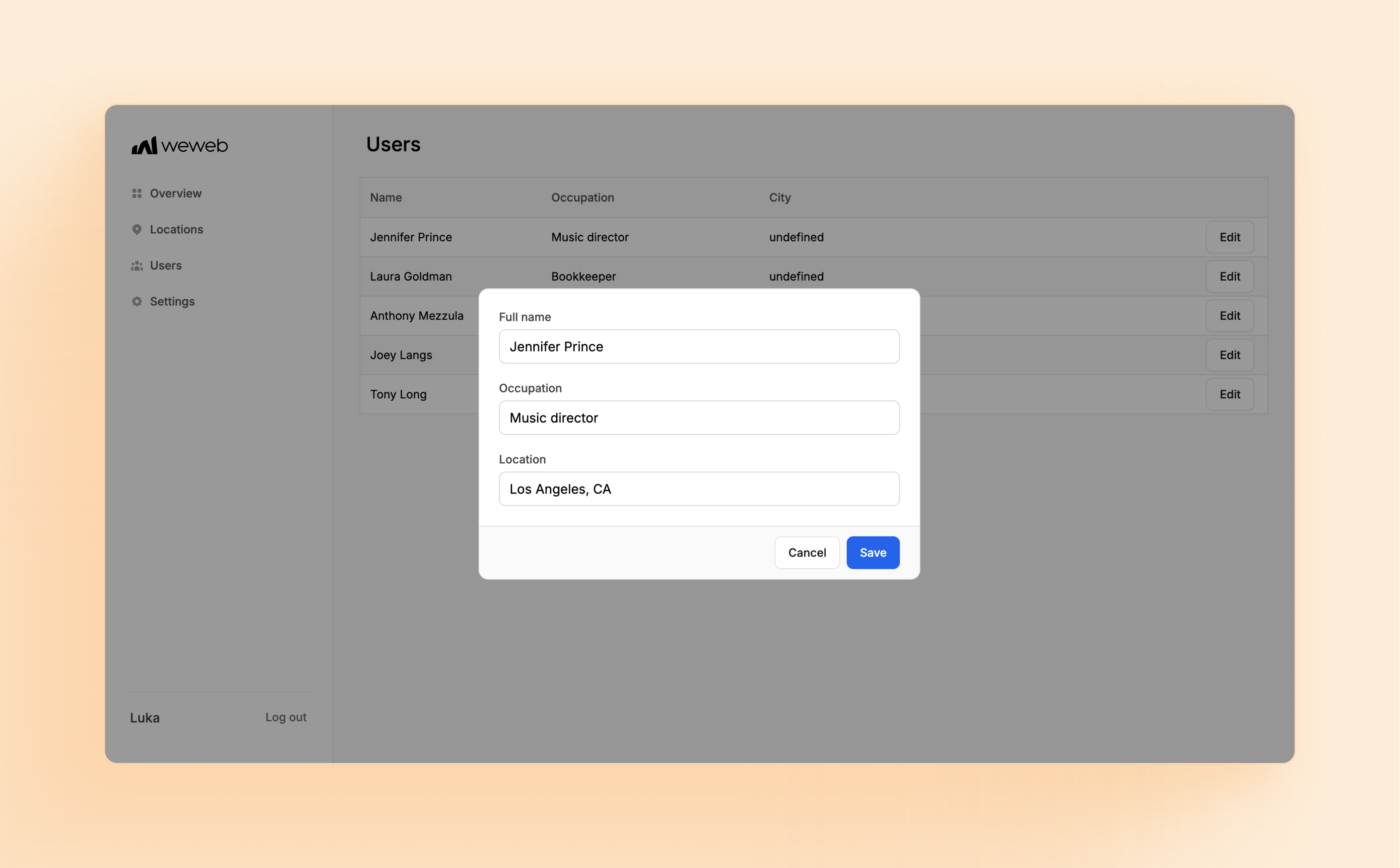 Plug-and-play SaaS Dashboard template for displaying and monitoring metrics.