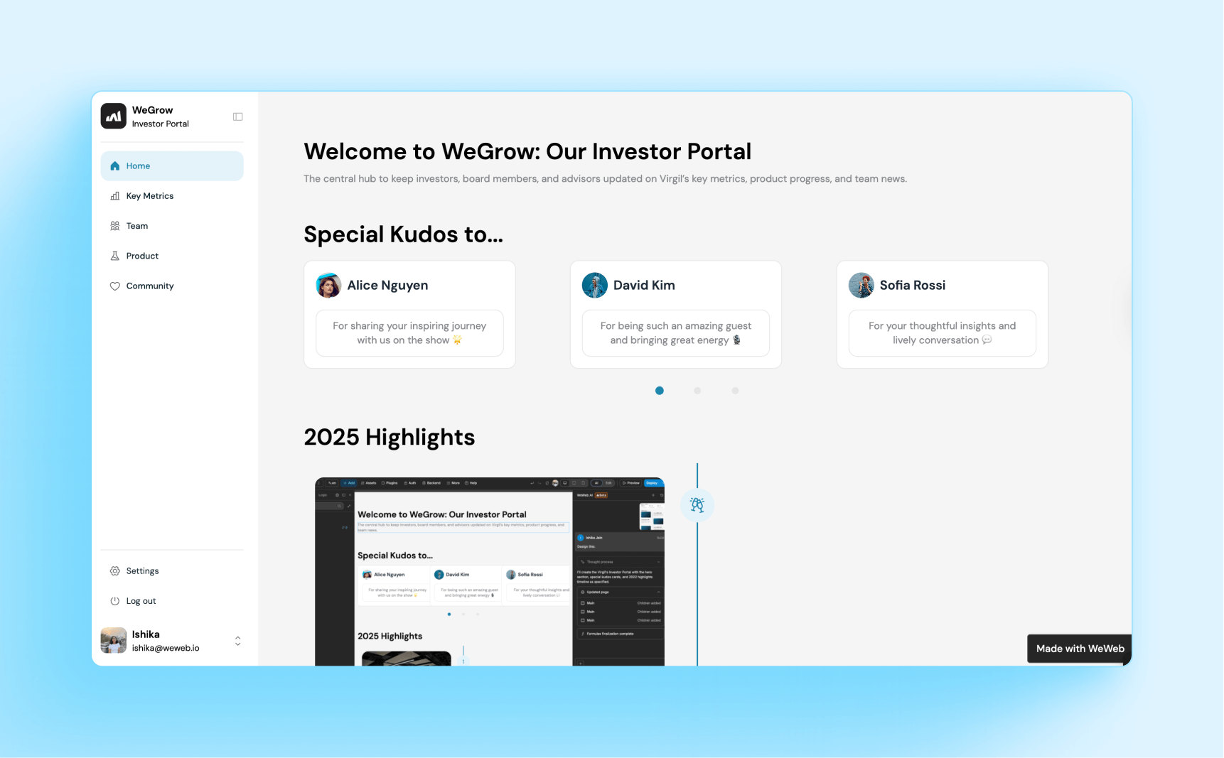 Keep your investors informed and aligned with a plug-and-play Investor Relations Management template.