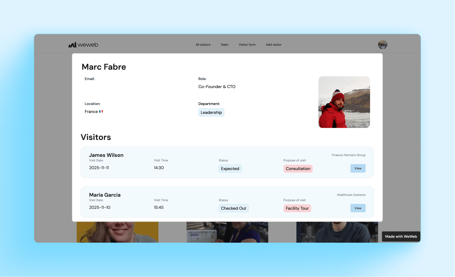Track visitors, improve security, and create a better check-in experience with a plug-and-play Visitor Management System template.