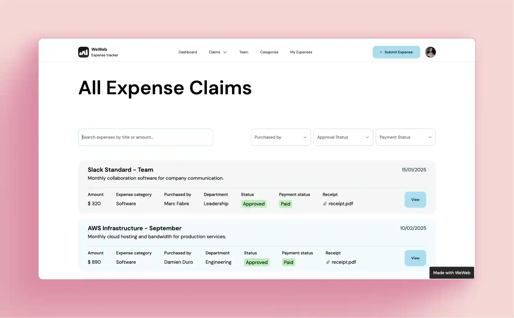 Track expenses, manage budgets, and keep your business finances organized with a plug-and-play Business Expense Tracker template.