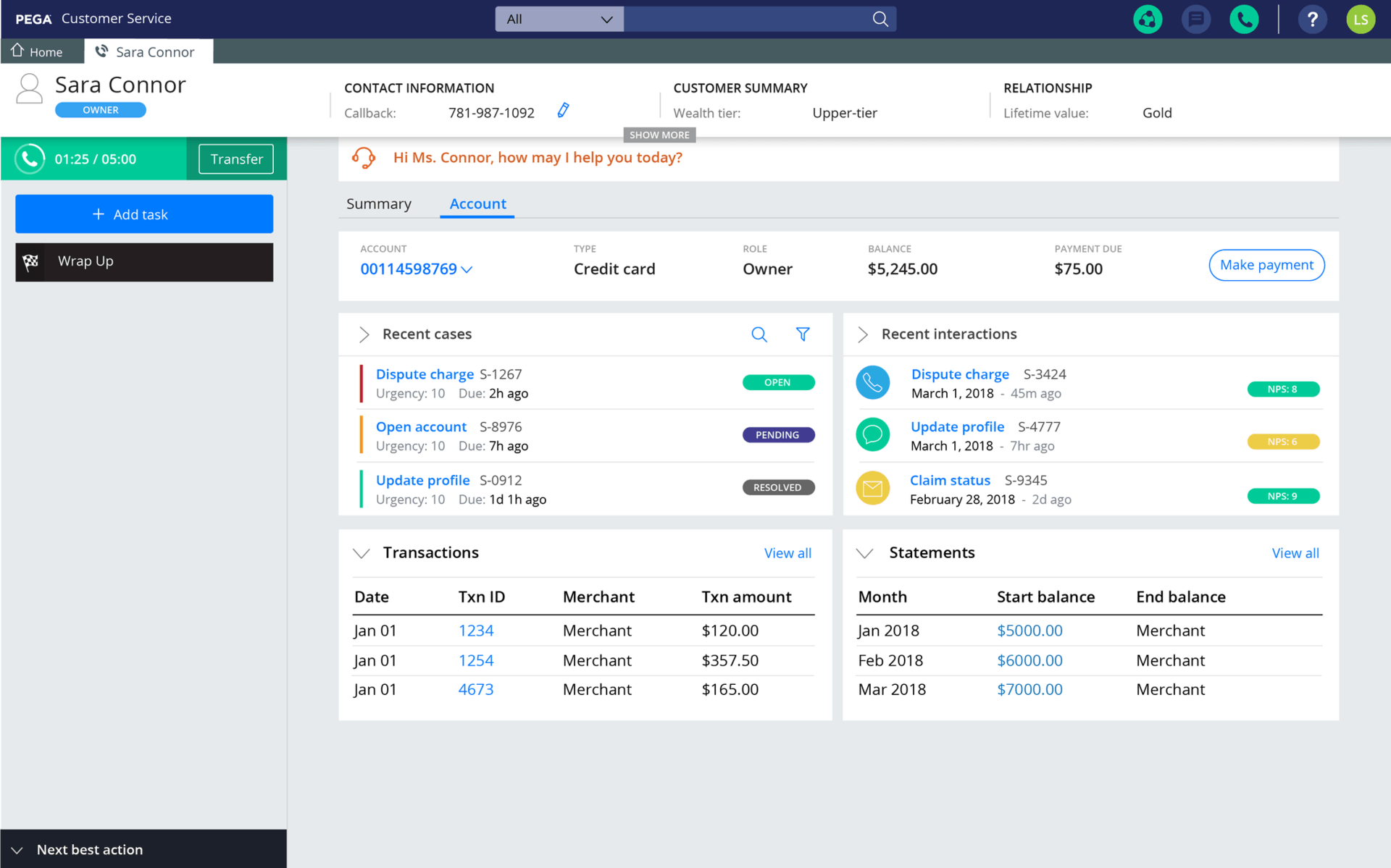Pegasystems (Pega) Screenshot