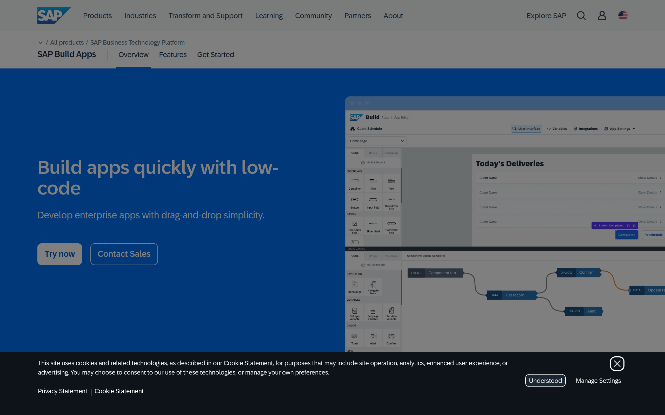SAP Build Apps Screenshot