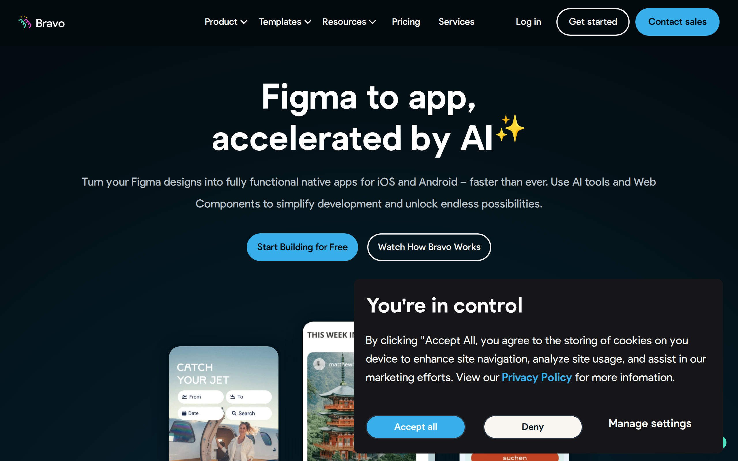 Bravo Studio Screenshot