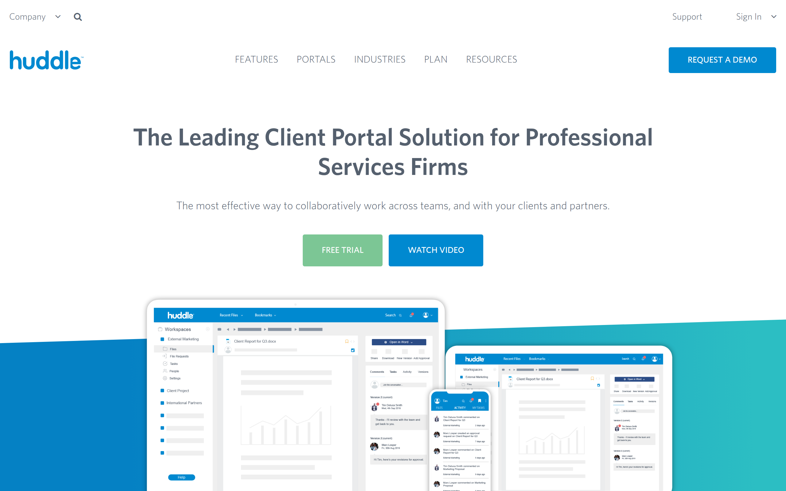 Ideagen Huddle Screenshot