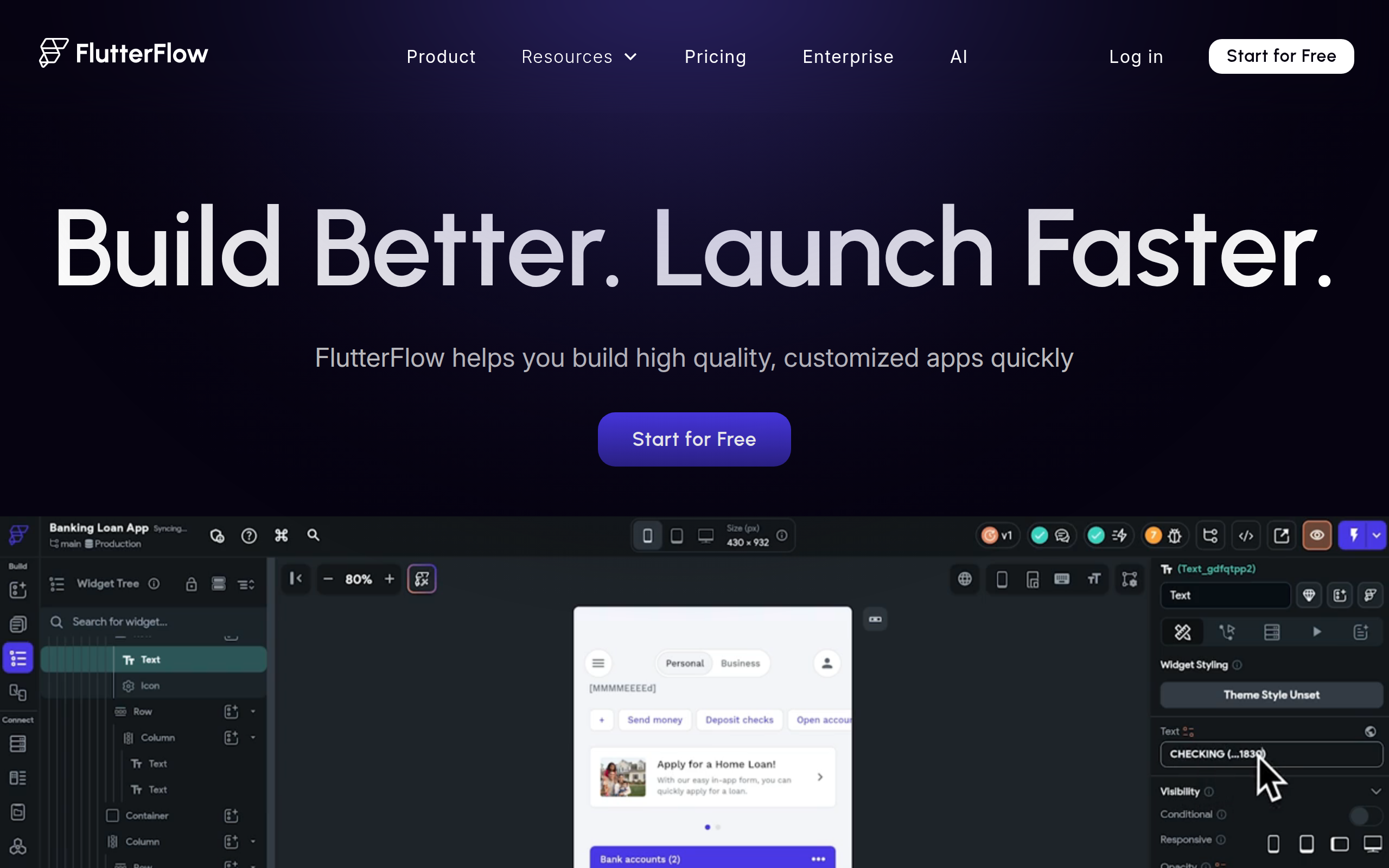 FlutterFlow Screenshot
