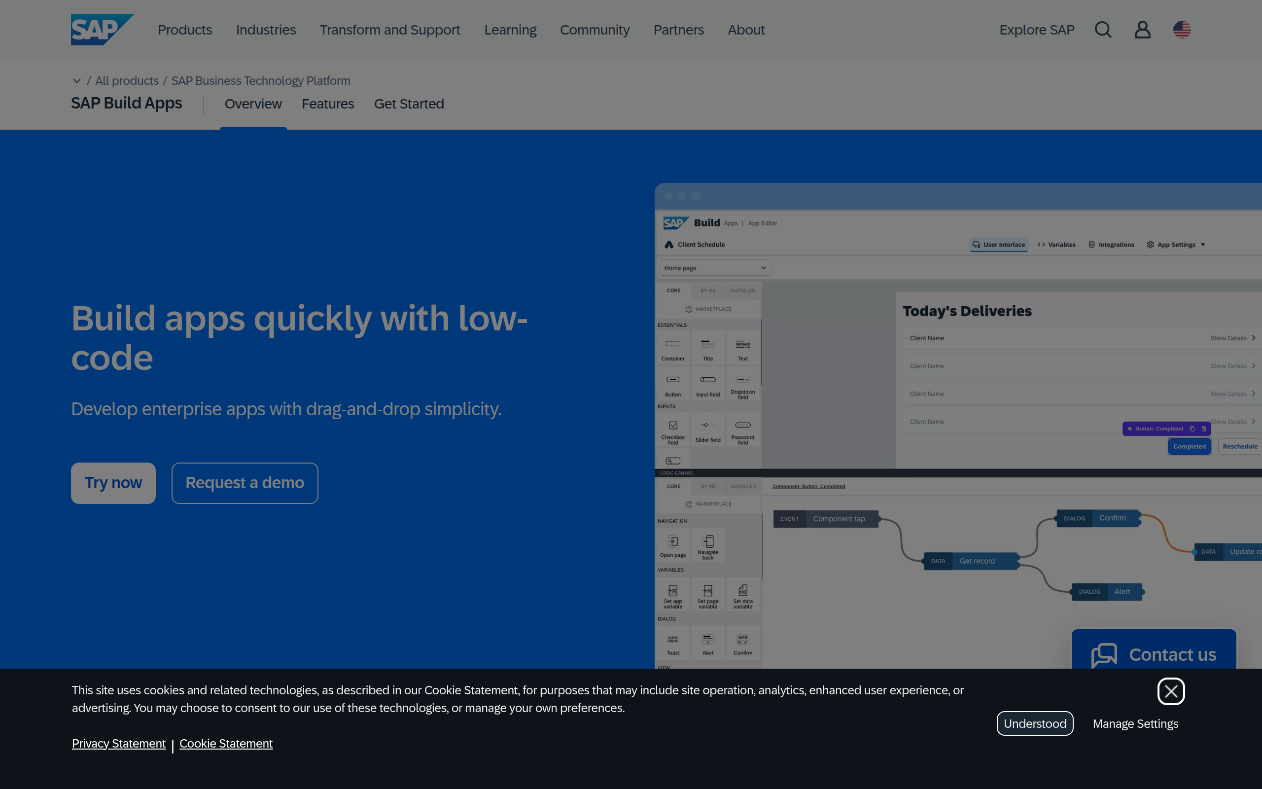 SAP Build Apps Screenshot