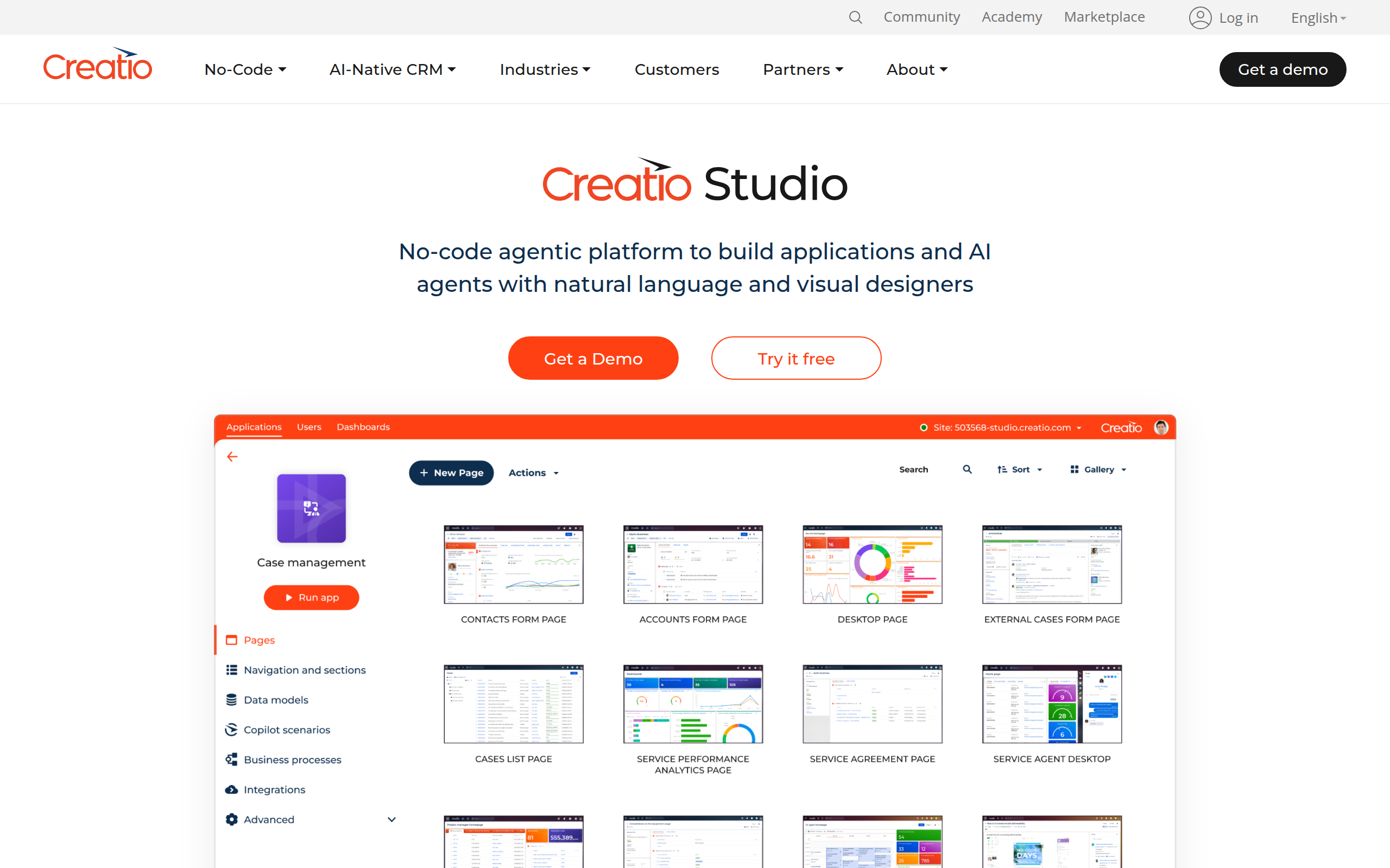 Studio Creatio Screenshot