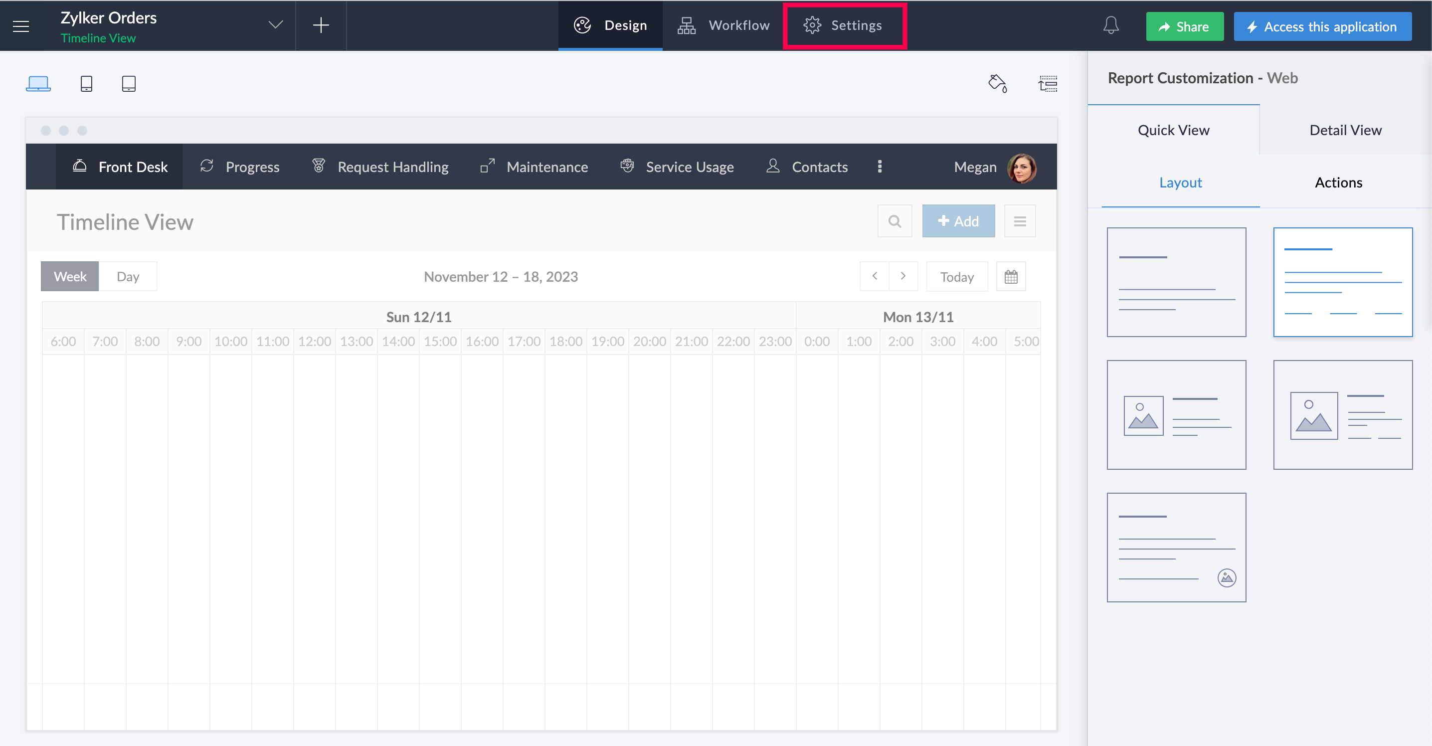 Zoho Creator Screenshot