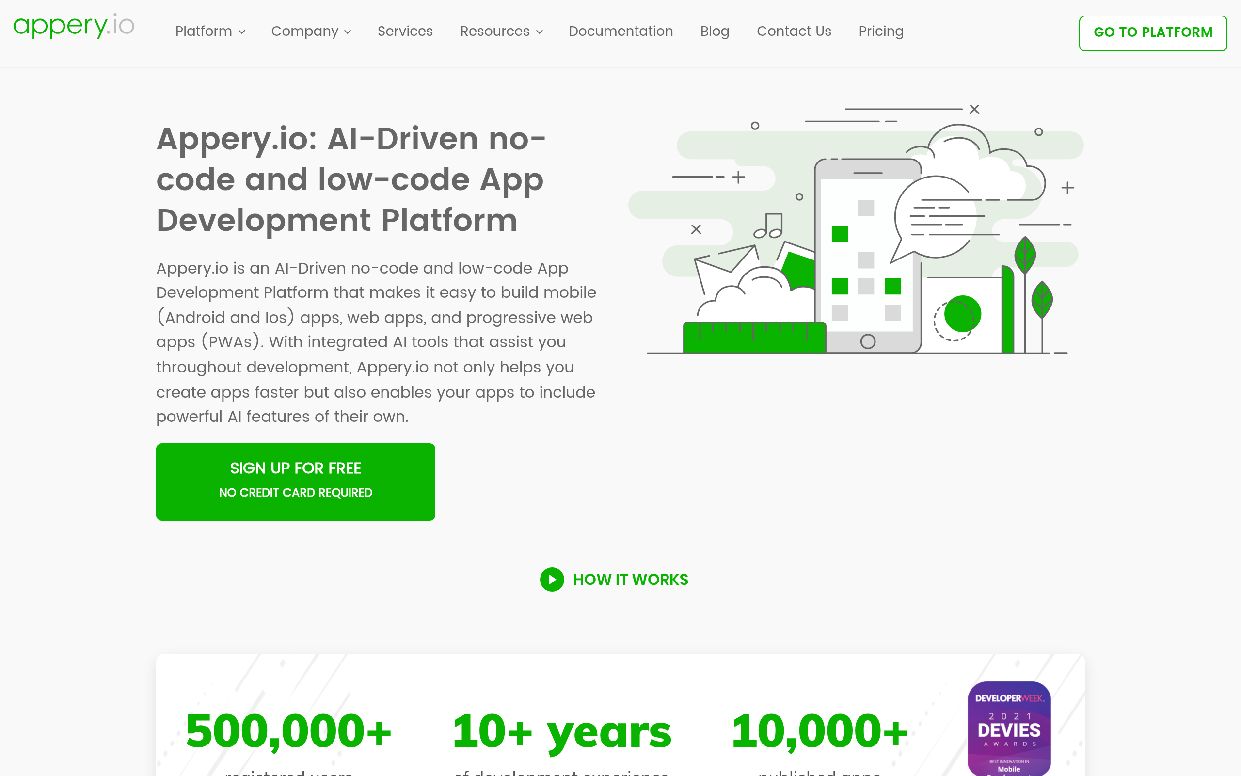 Appery.io Screenshot