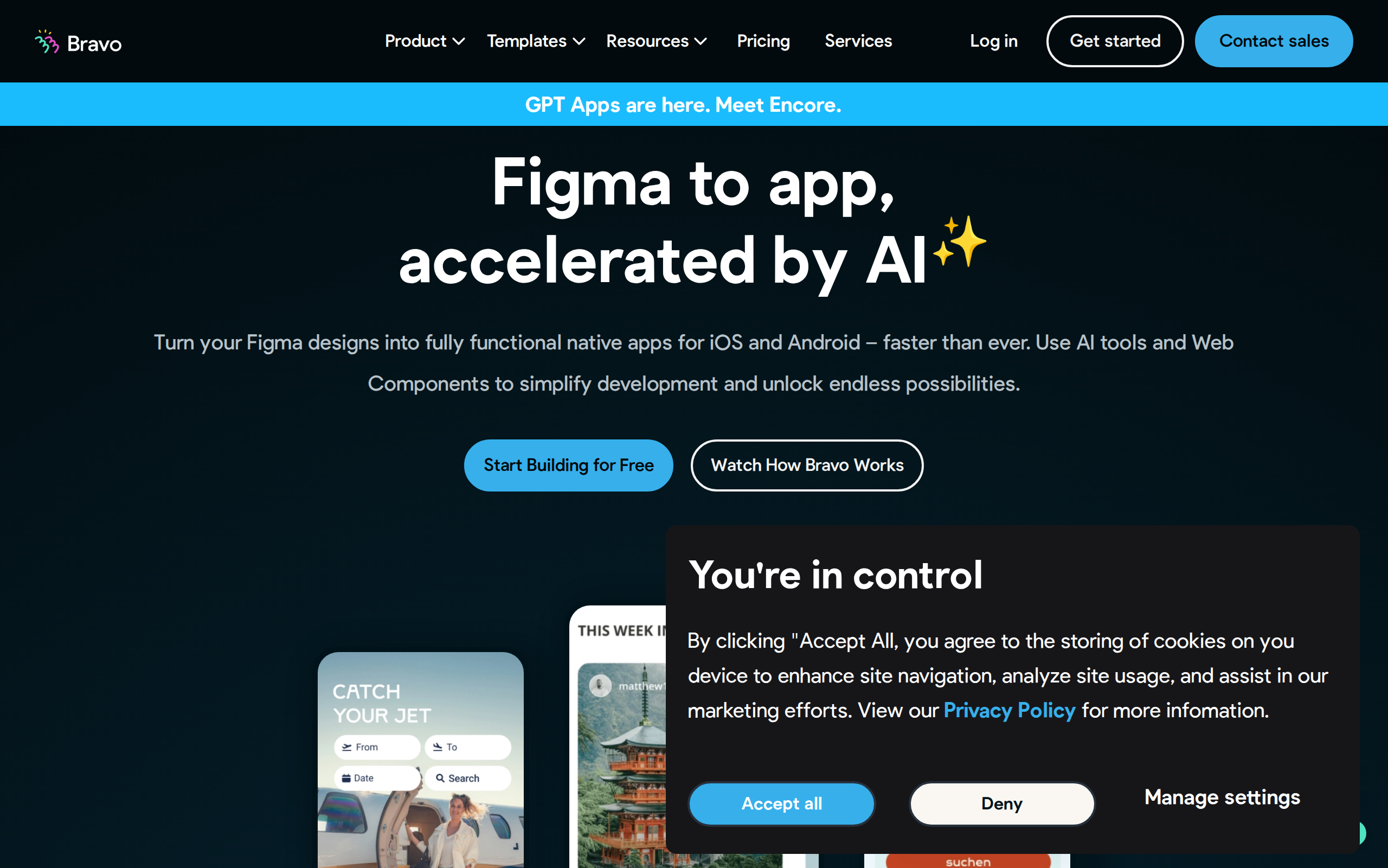 Bravo Studio Screenshot