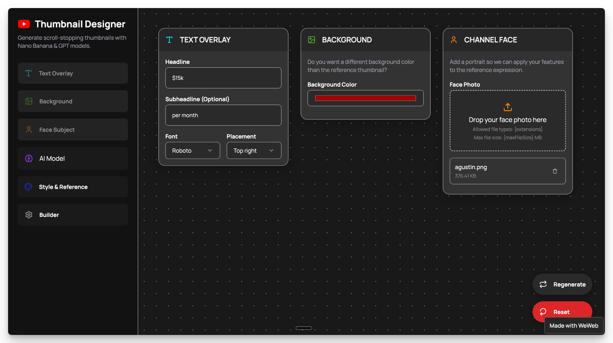 YouTube Thumbnail Generator