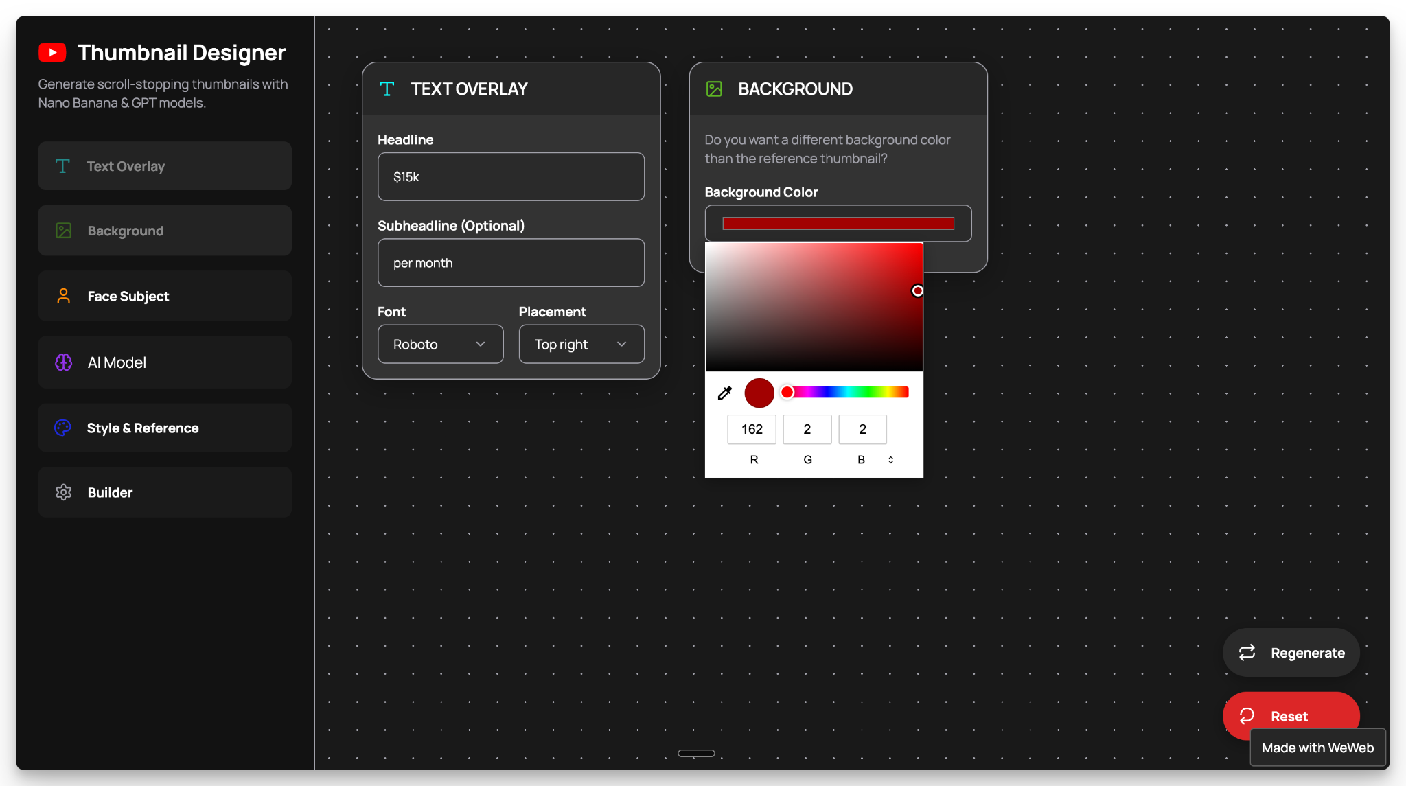 YouTube Thumbnail Generator