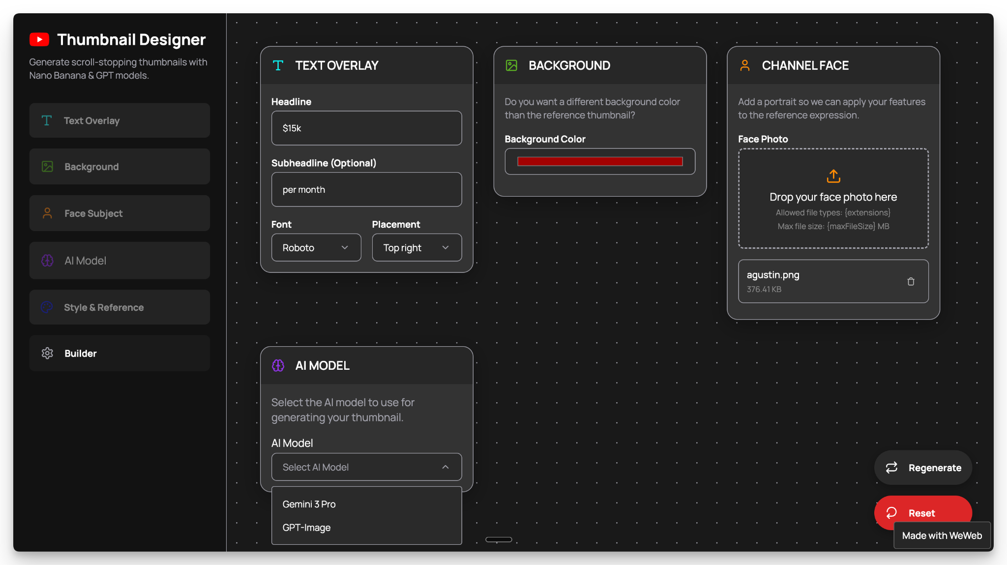 YouTube Thumbnail Generator