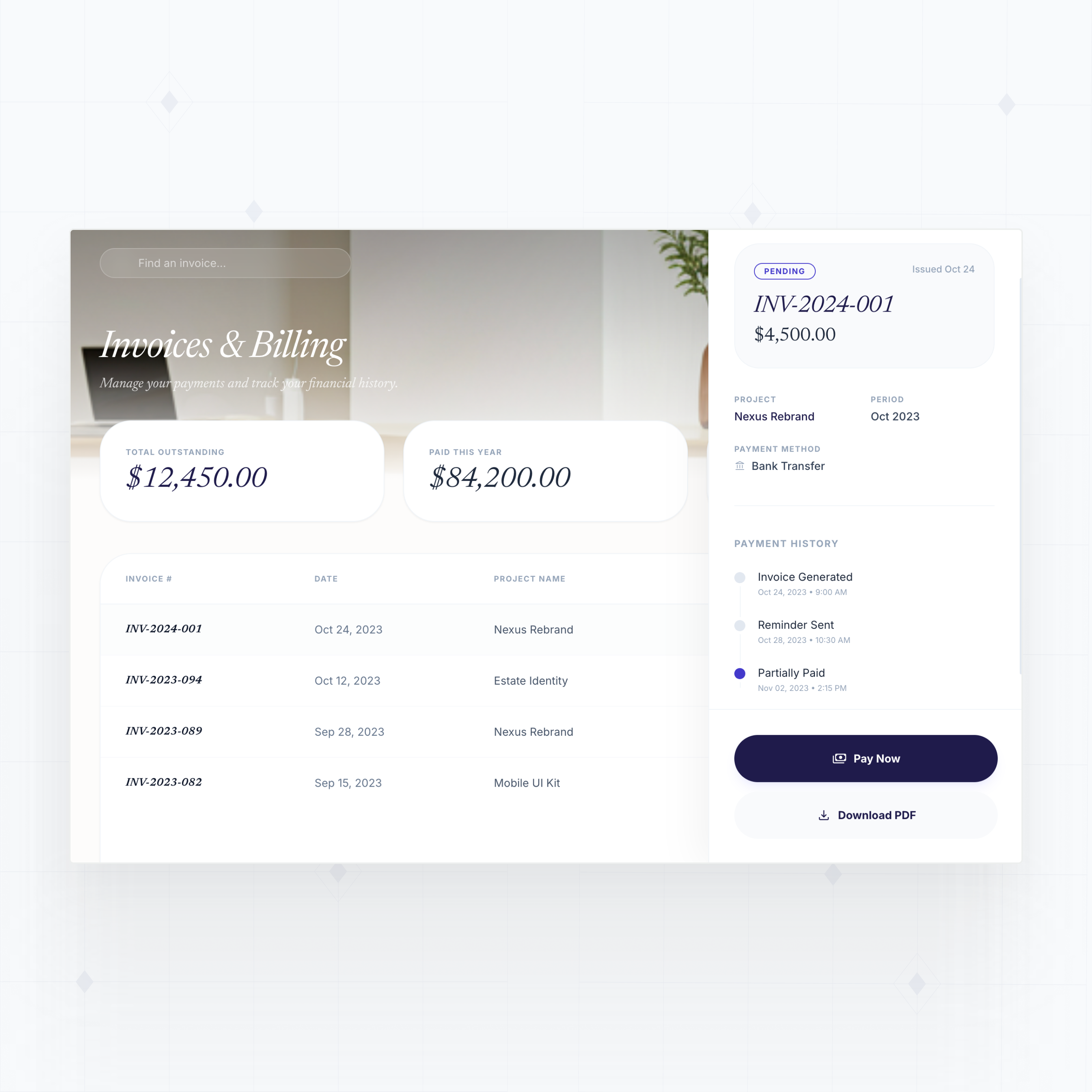 Integrated Billing & Payments