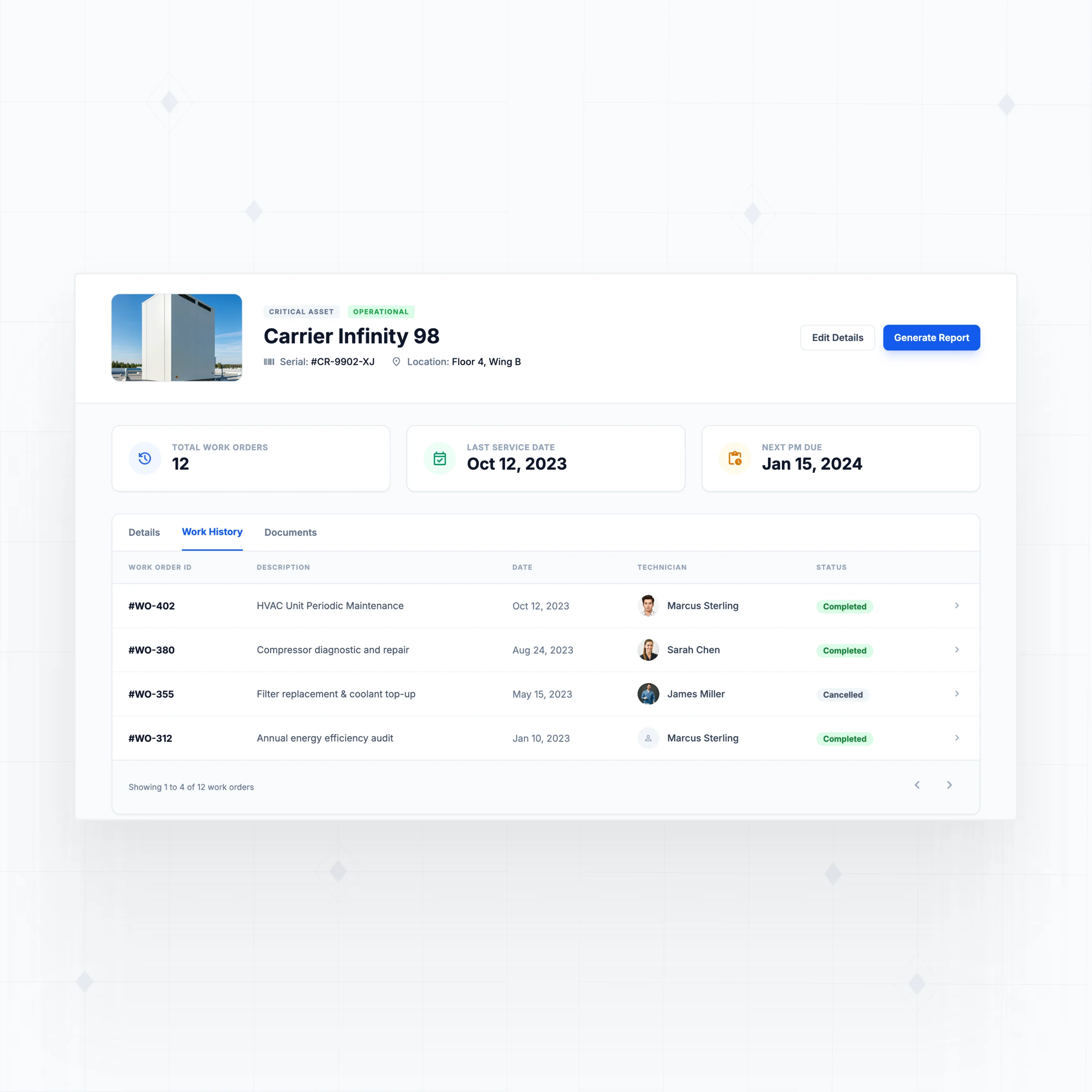 Asset lifecycle tracking