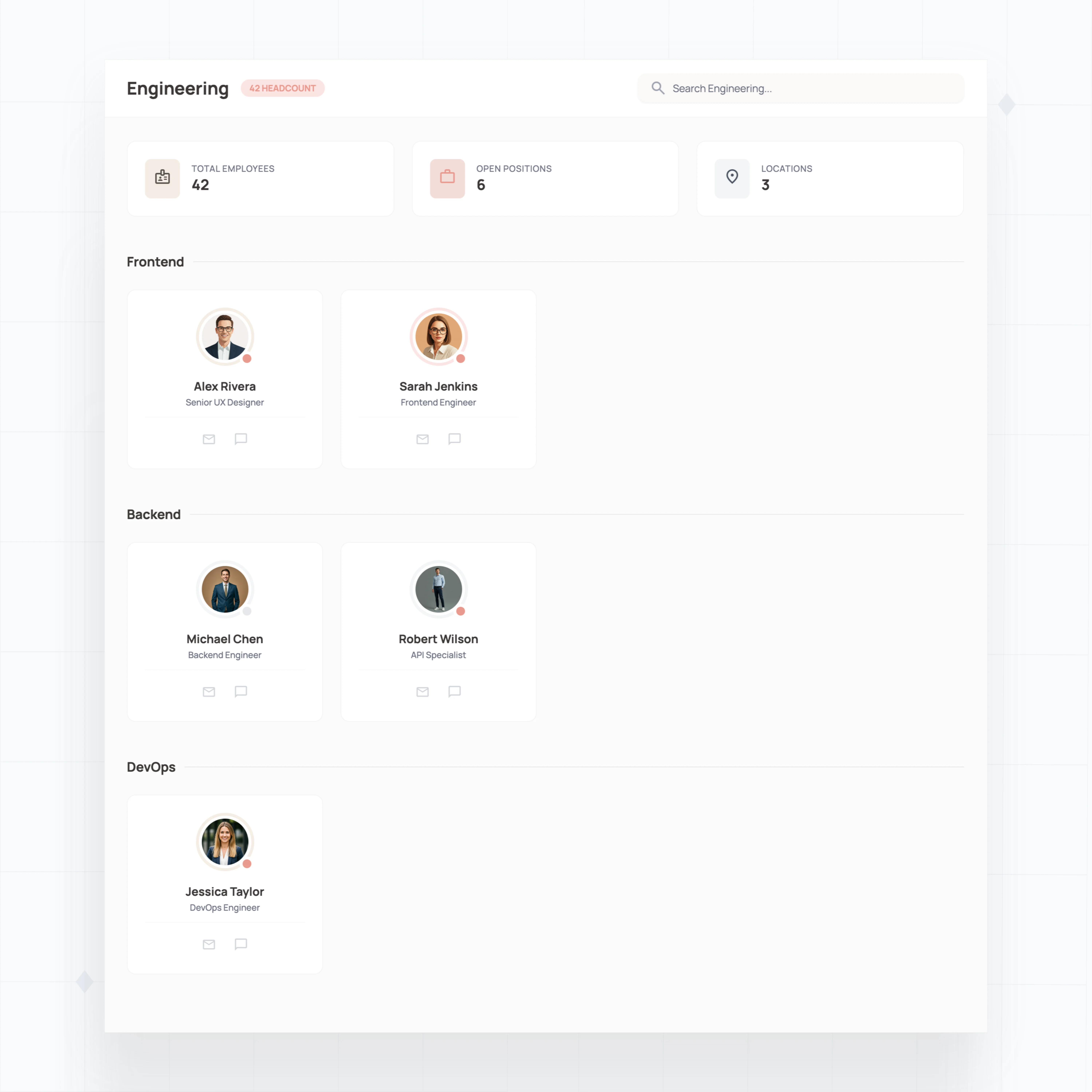 Team and Department Views