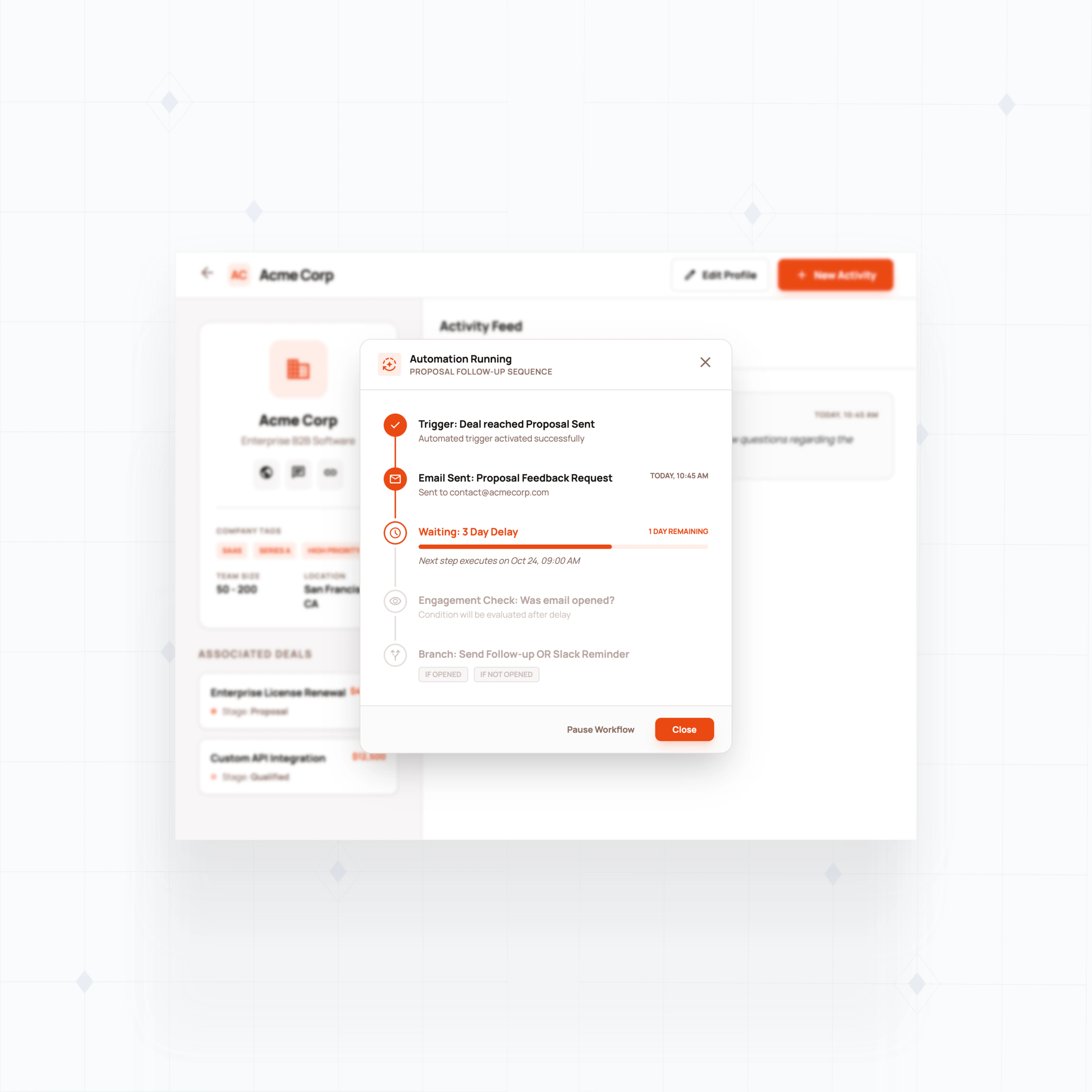 Automated follow-up workflows