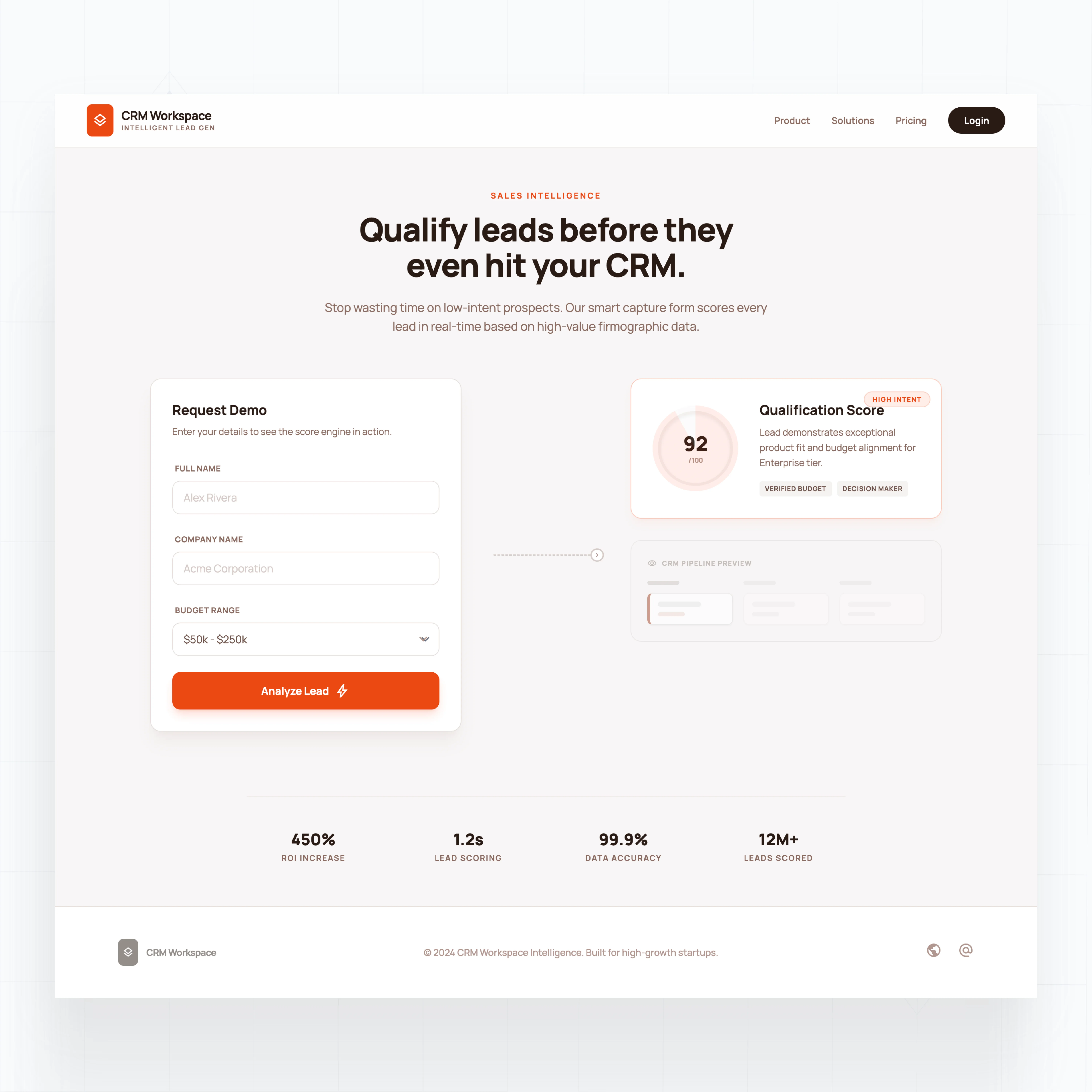 Lead capture and qualification