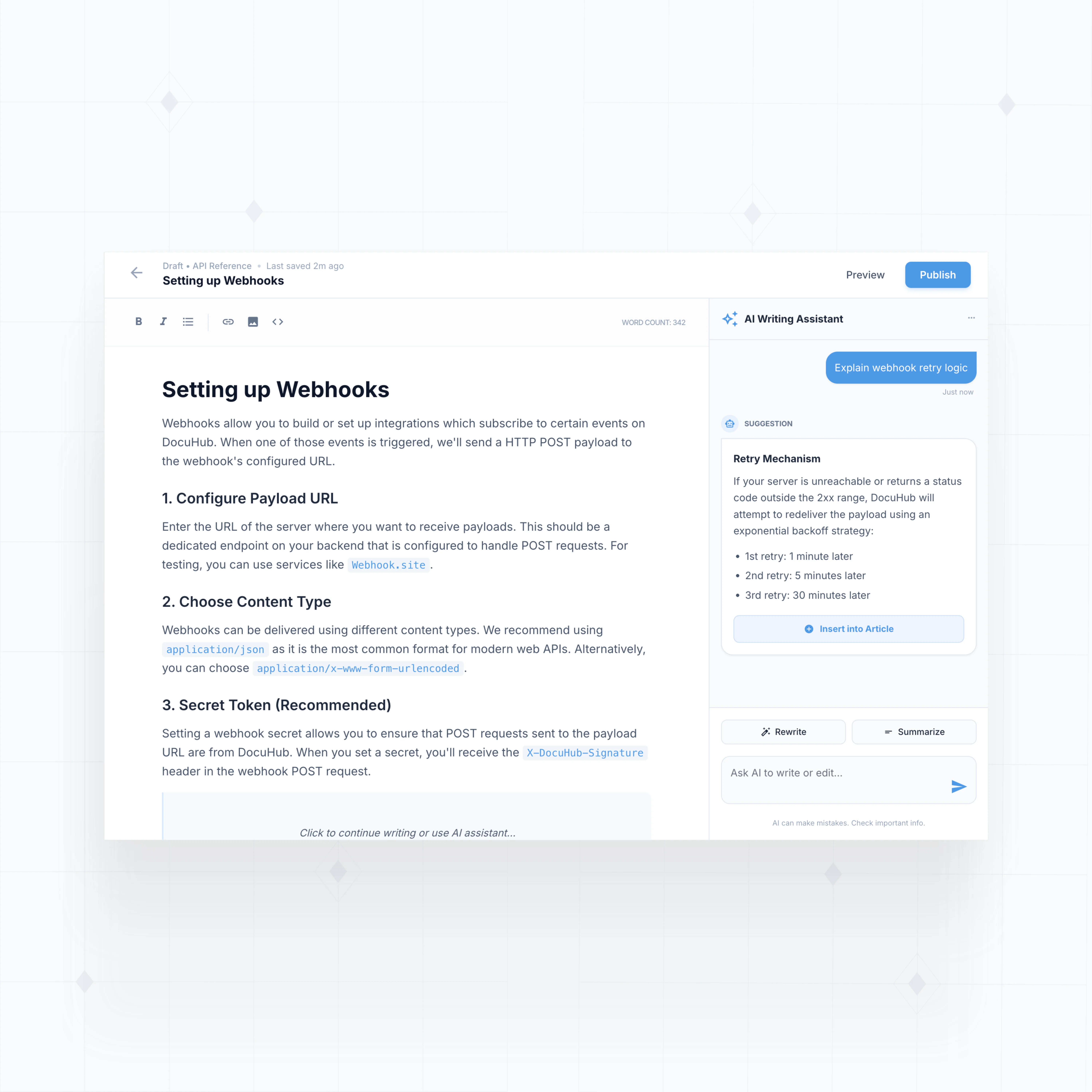 AI-Powered Content Drafting