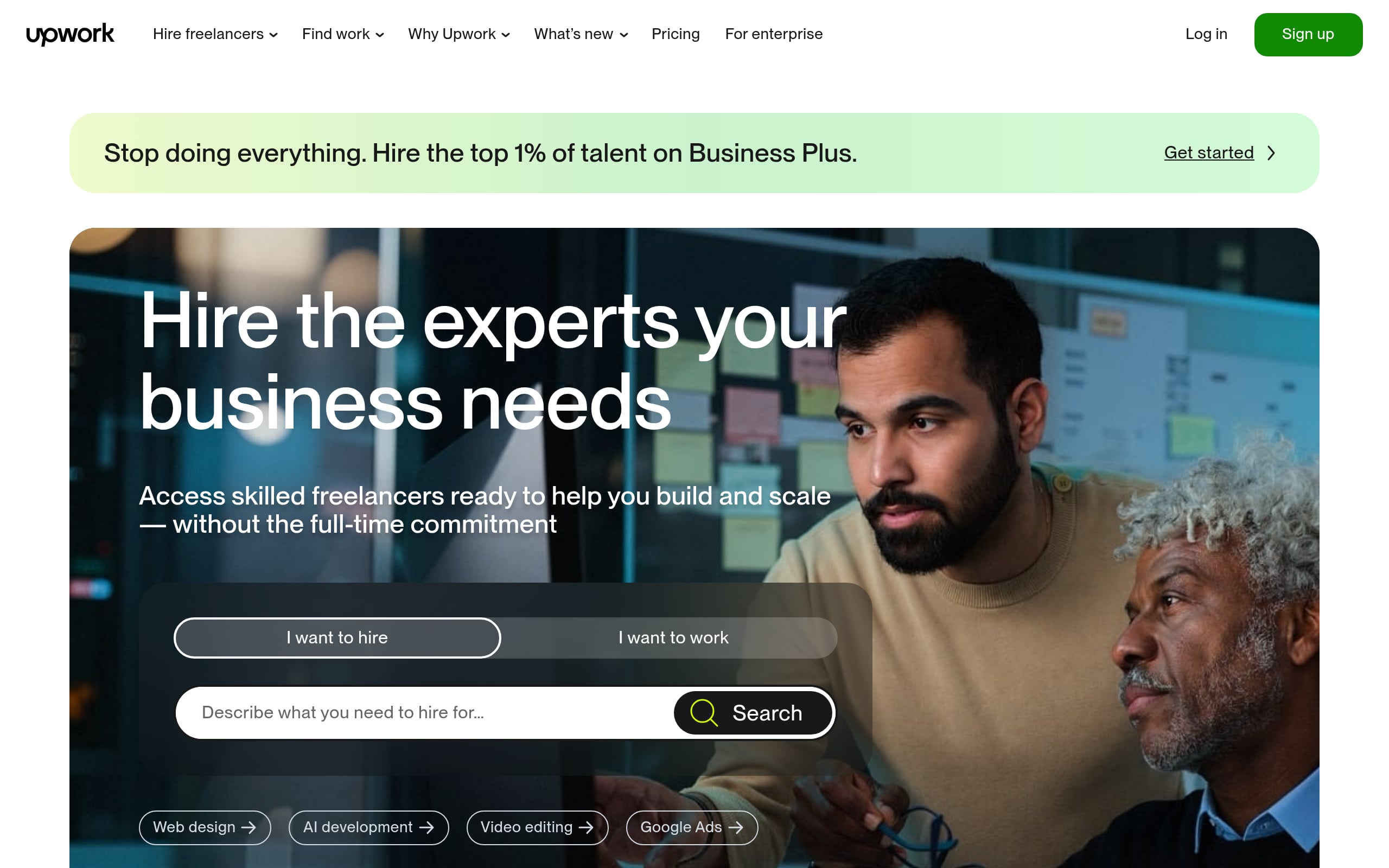 Upwork – Advanced Filters + Search FAQ Screenshot