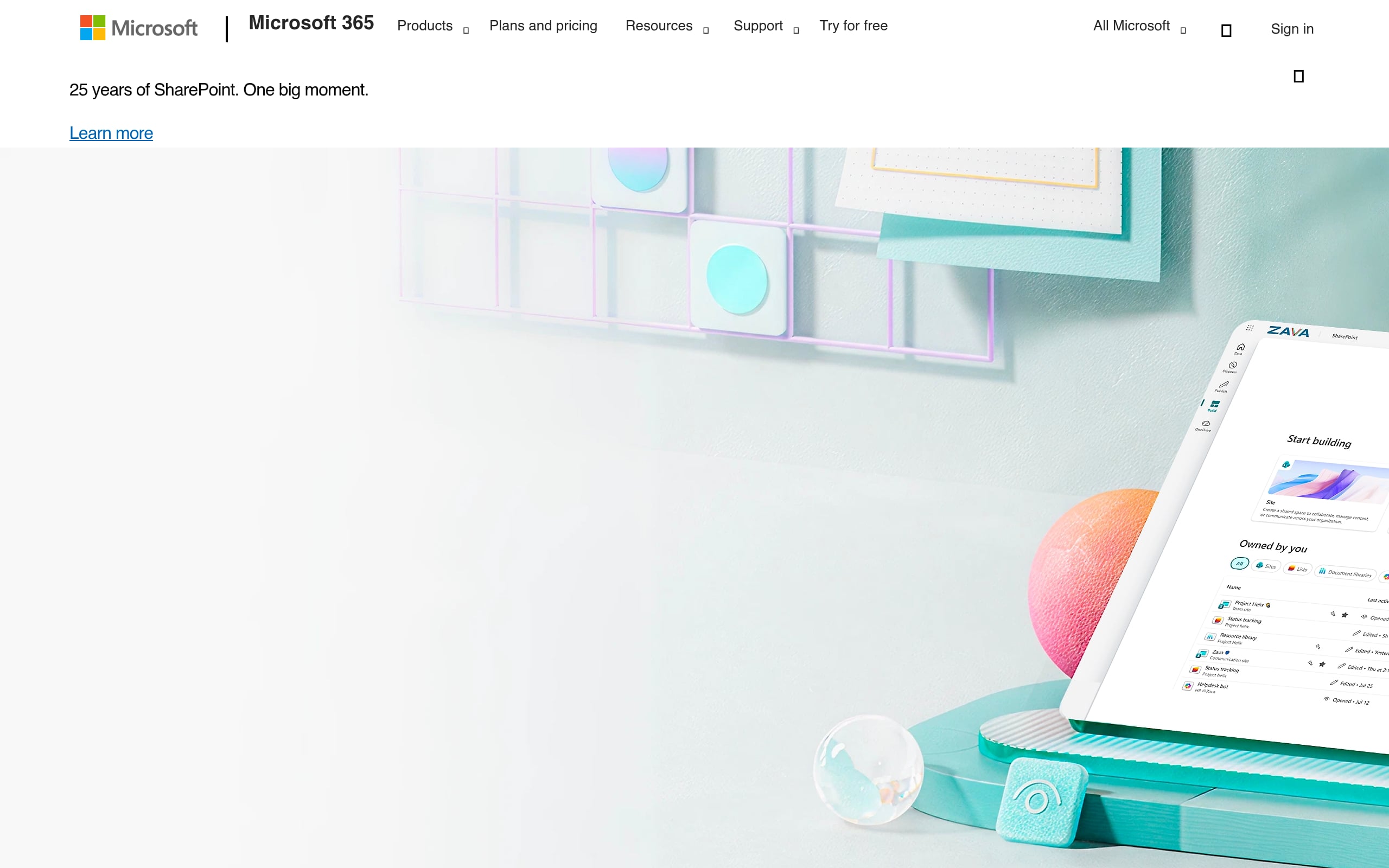 Microsoft SharePoint Screenshot
