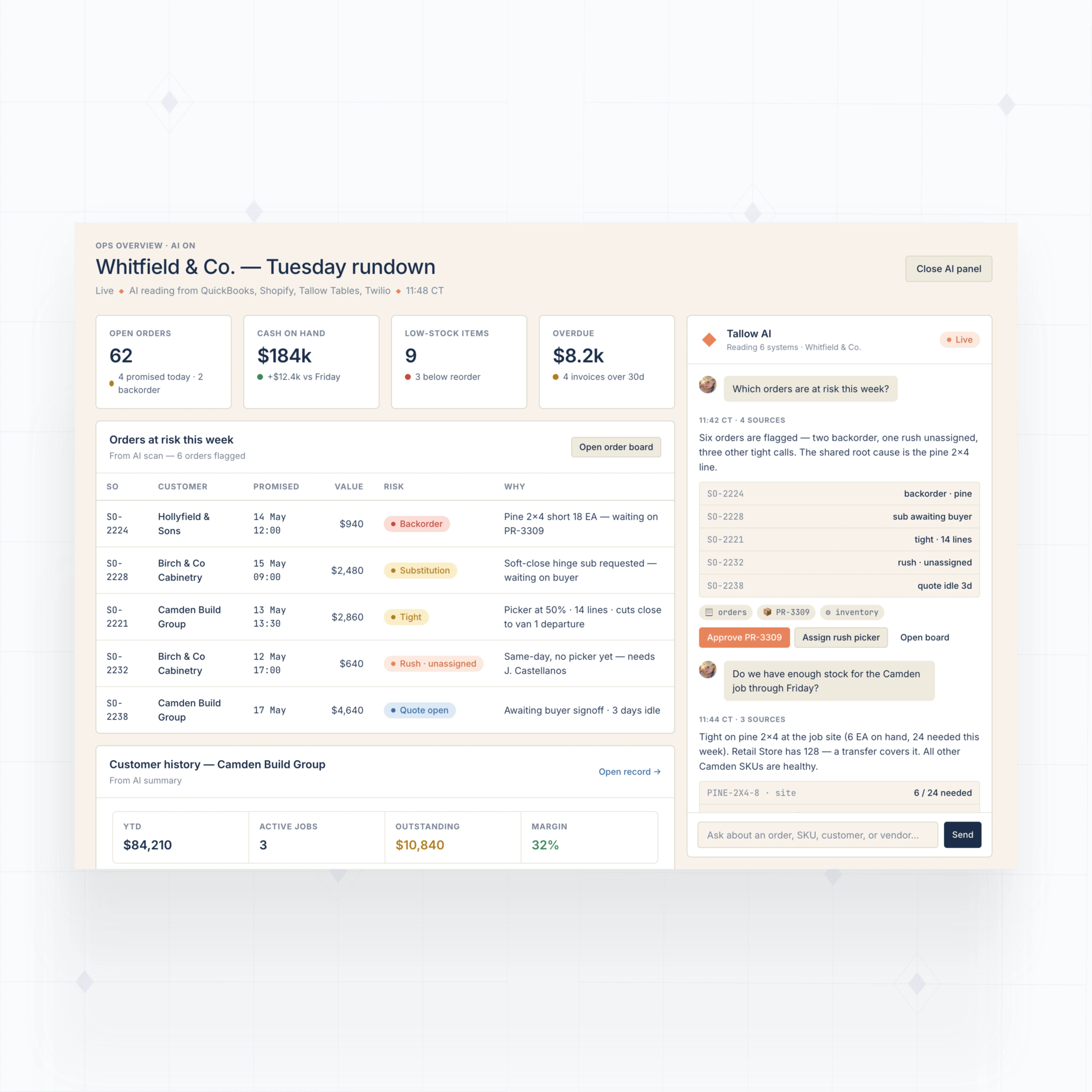 AI operations assistant