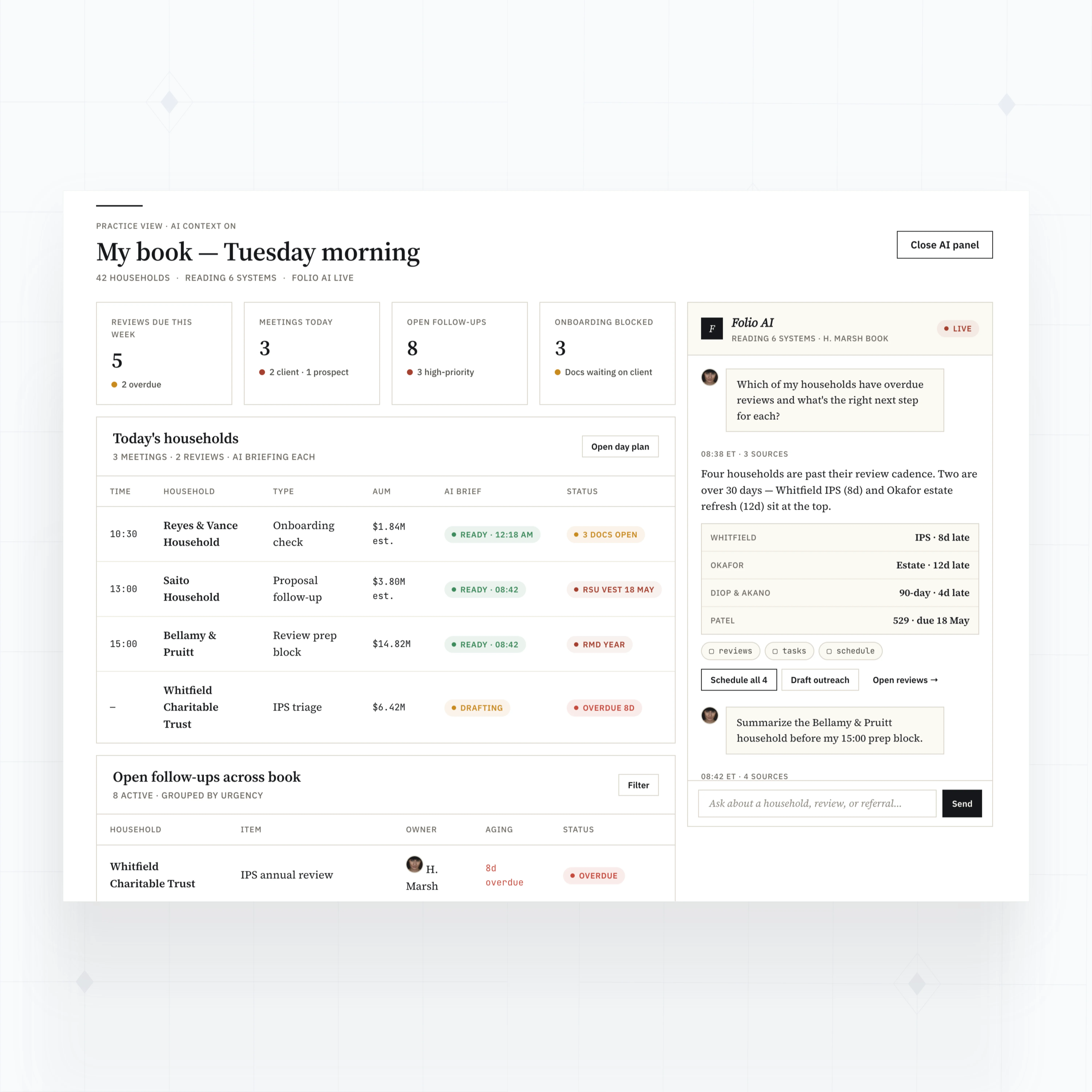 AI client context assistant