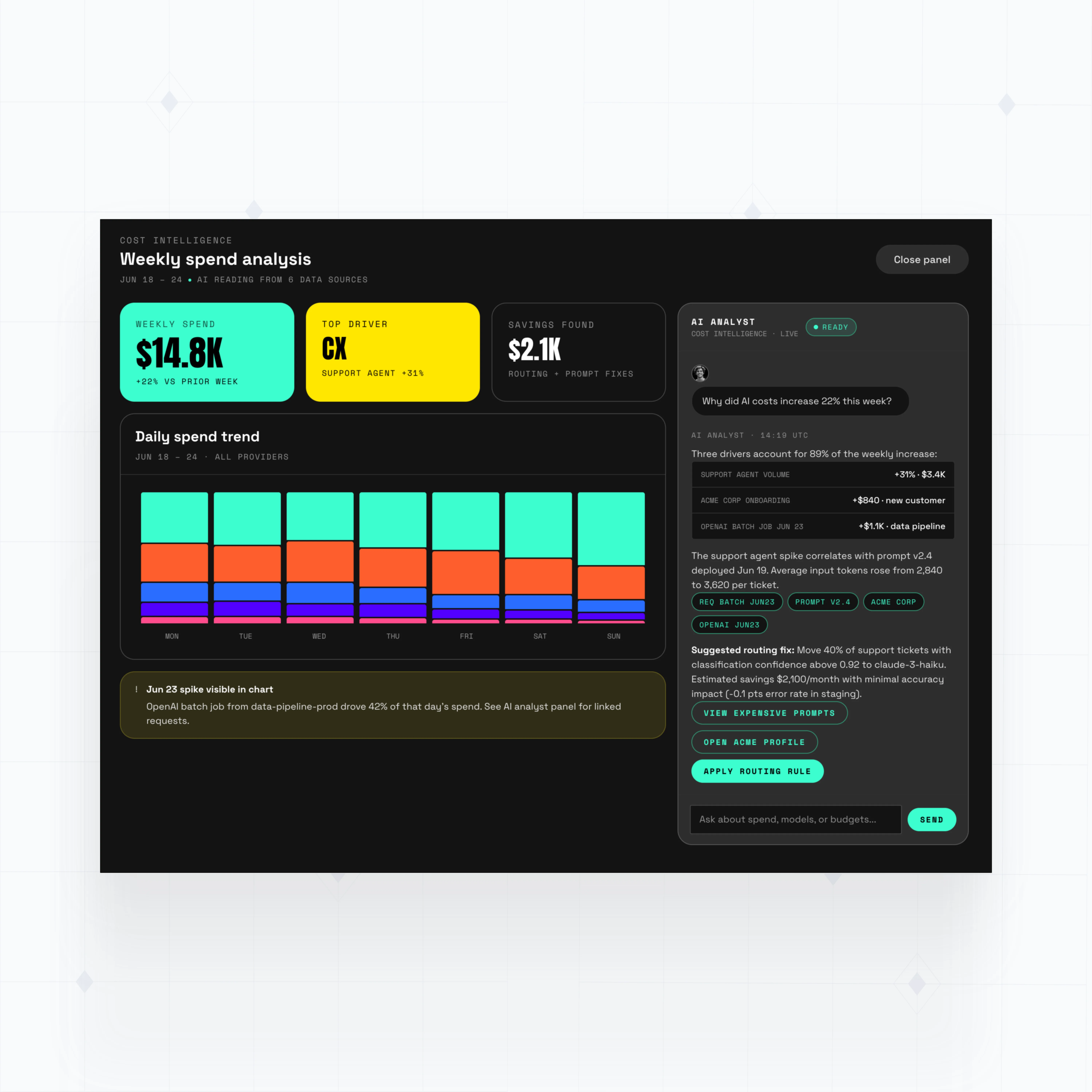 AI usage analyst assistant