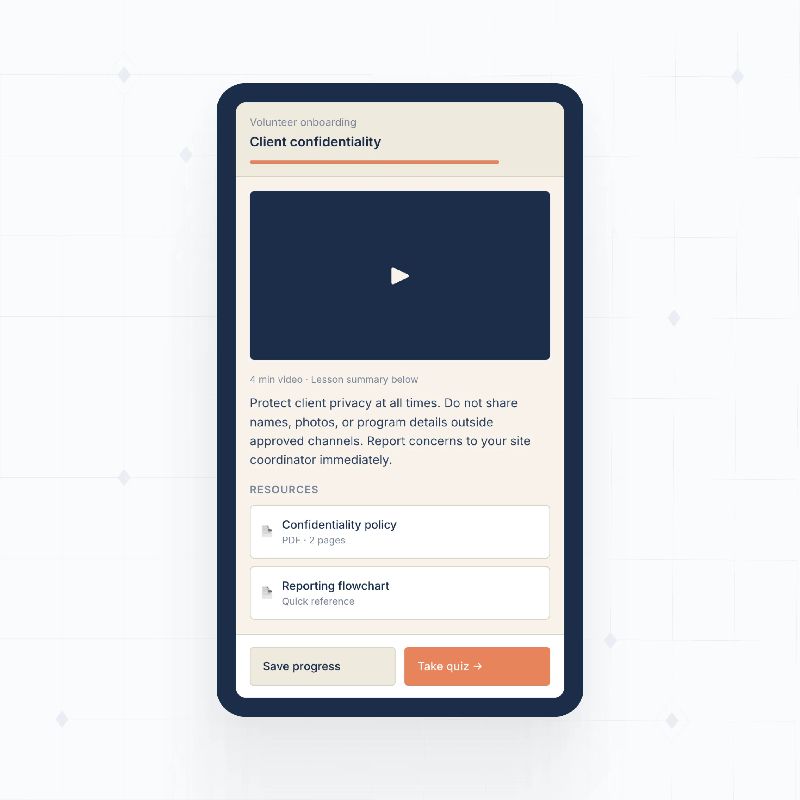 Mobile-Friendly Training
