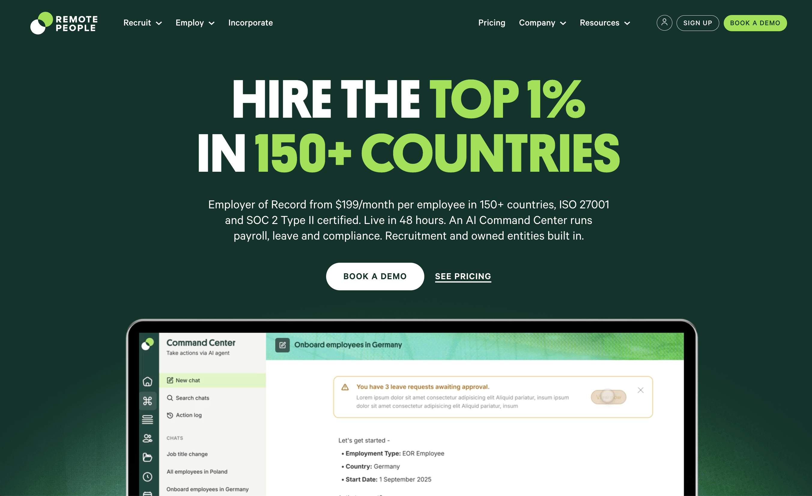 RemotePeople global EOR and recruitment platform