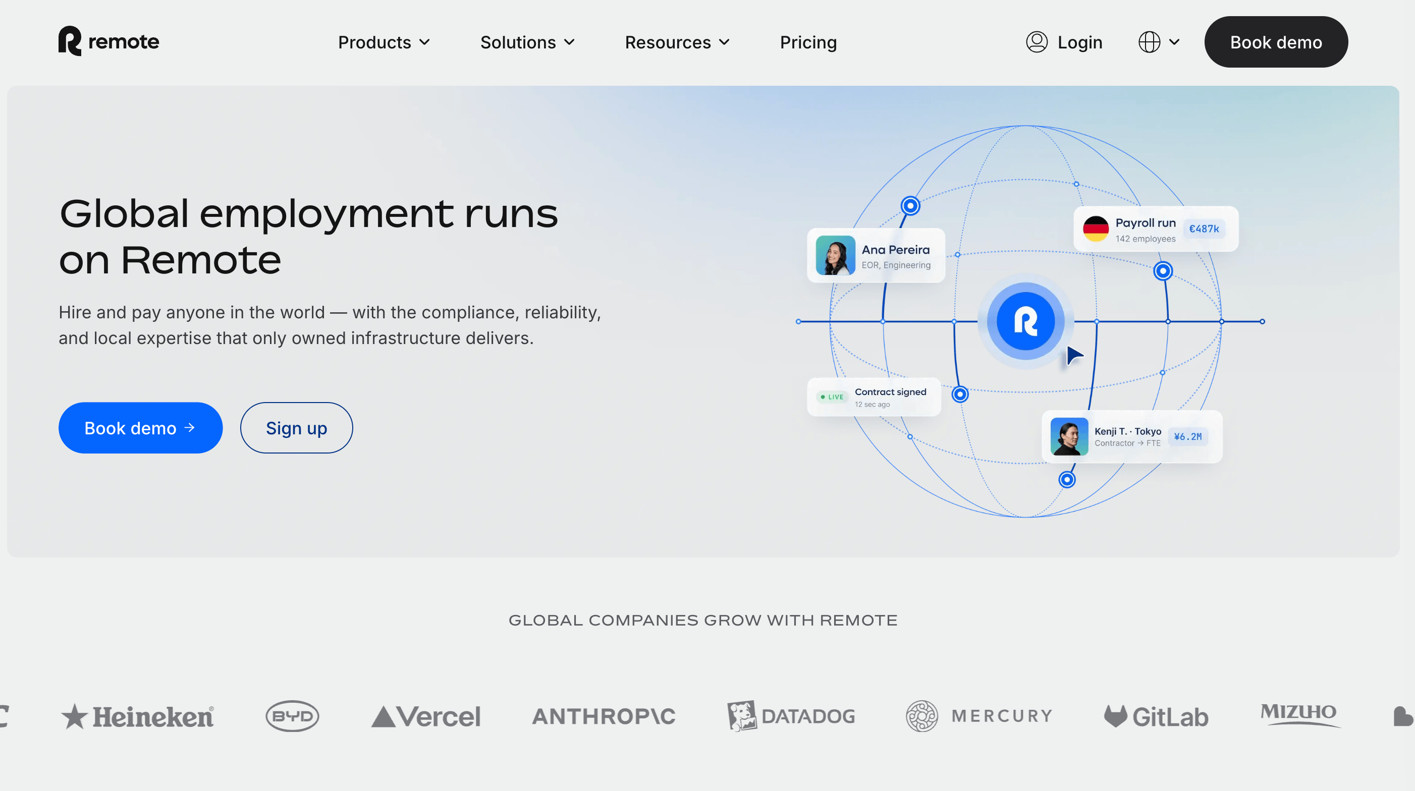Remote.com homepage