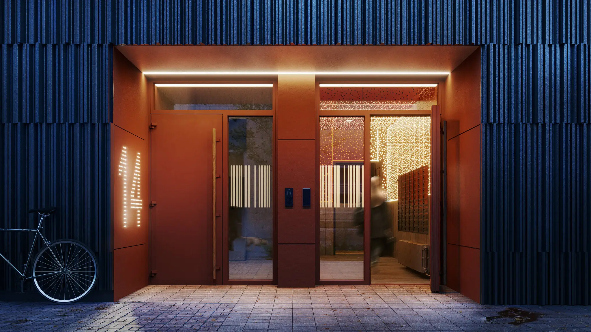 Entrén exteriör