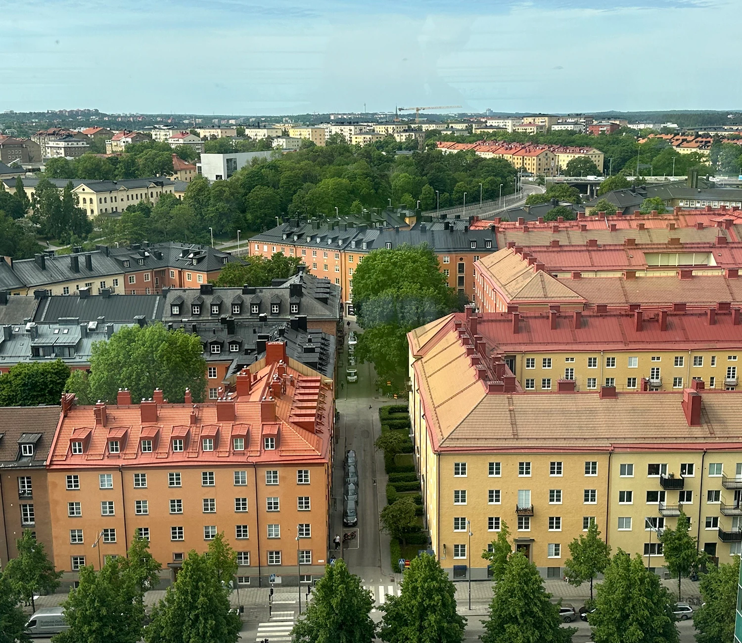 Utsikt från takterrassen
