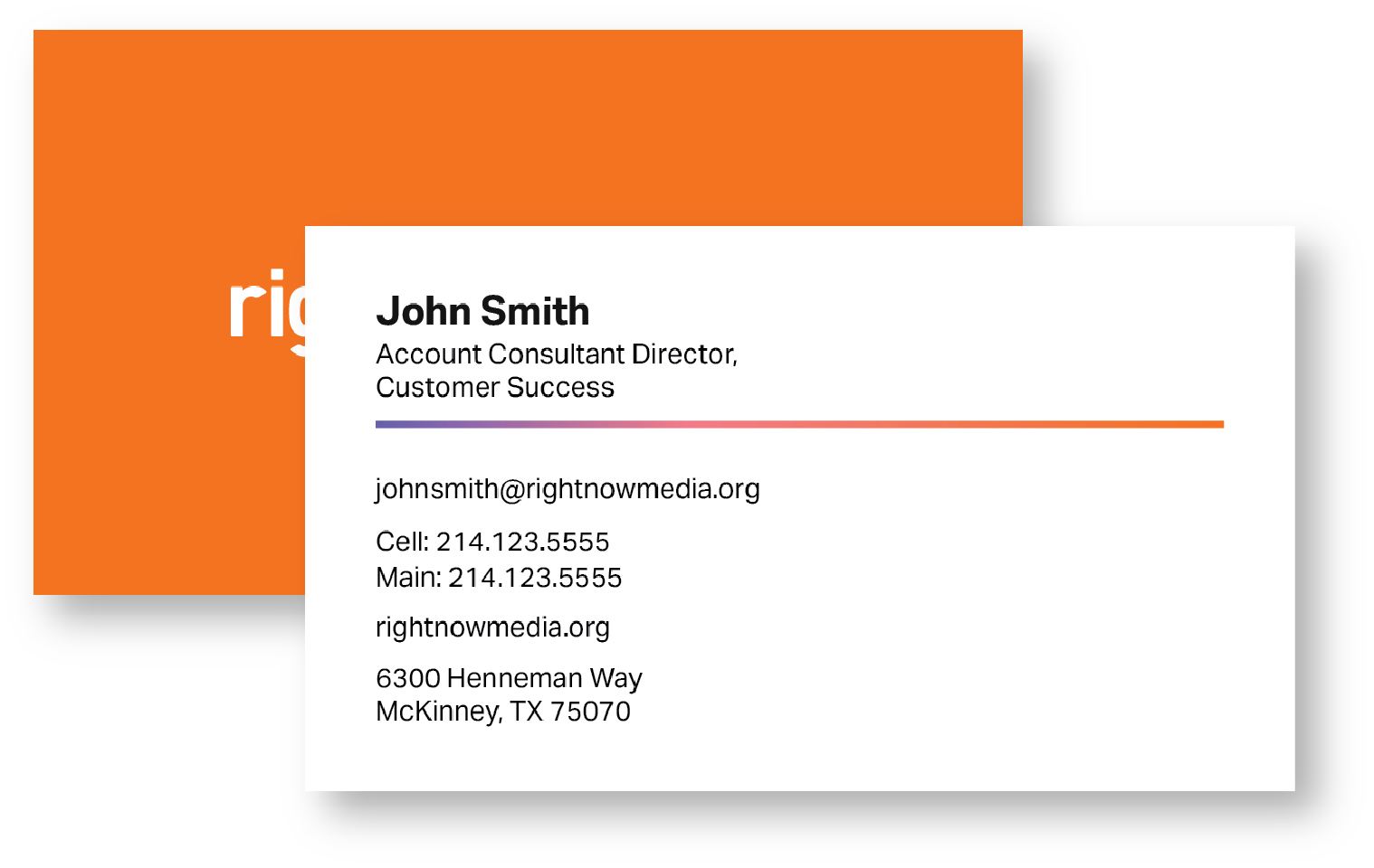 RNM Internal 2025 Business Cards (Cell and Main)