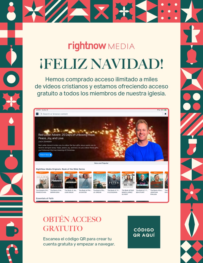 Spanish Christmas Flyer