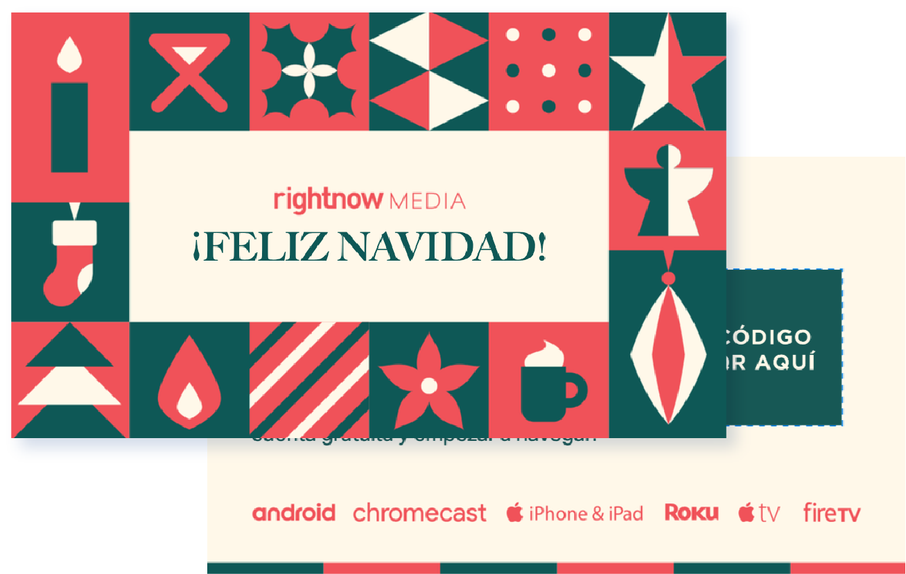 Spanish Christmas Business Card