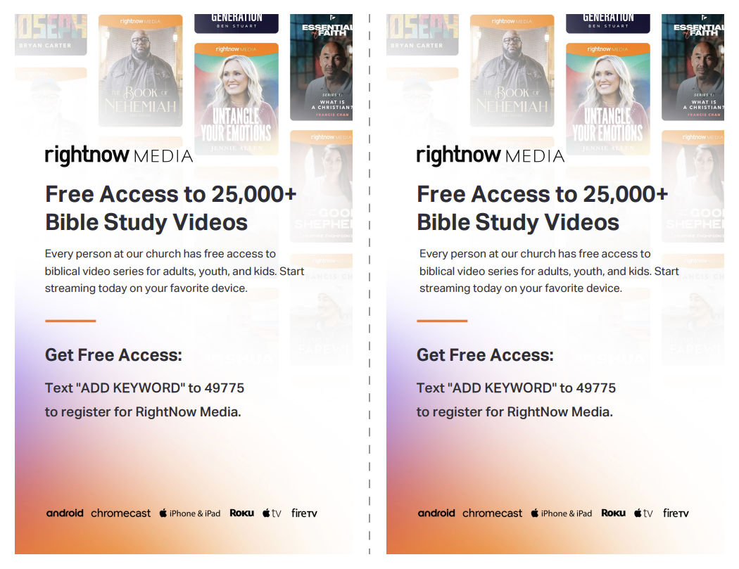 Launch Text Message 2-Up Bulletin