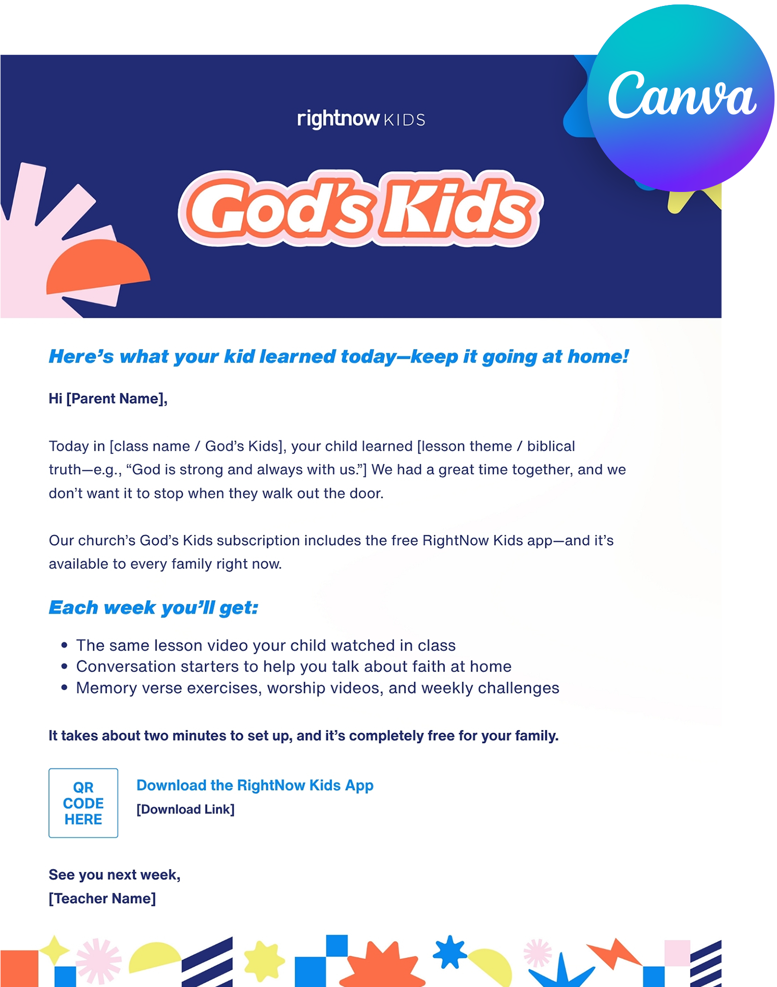 God's Kids Email Template