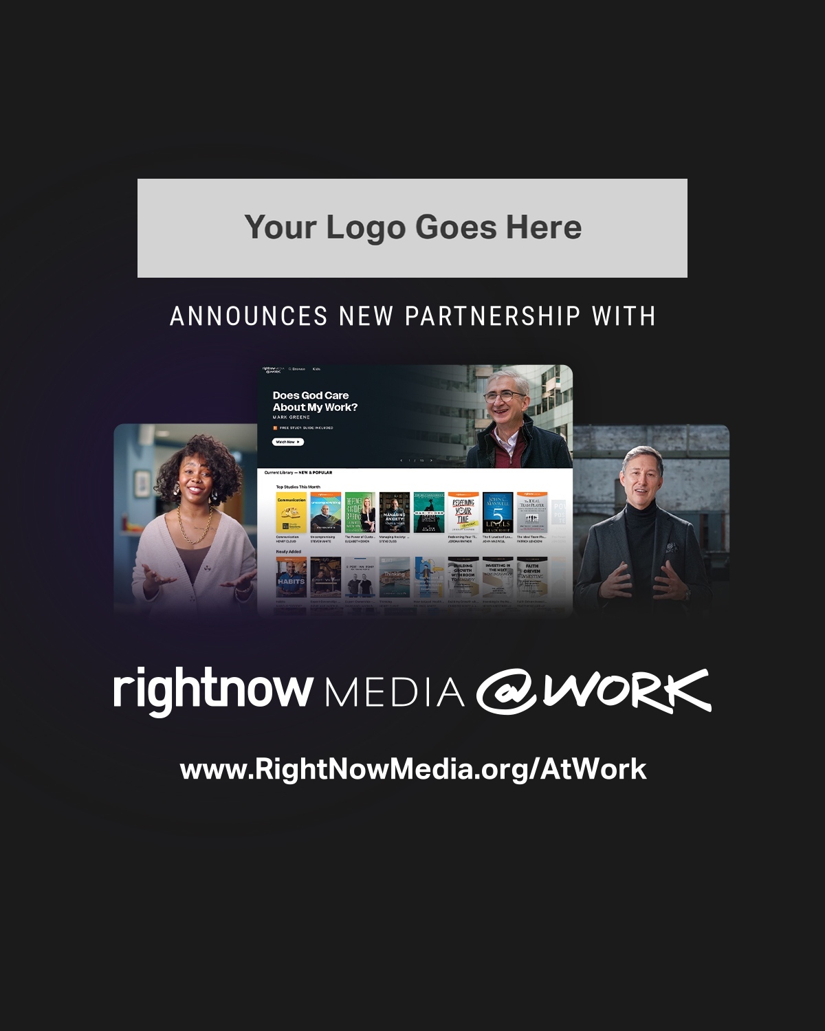 Social Graphic Dark with Company Logo